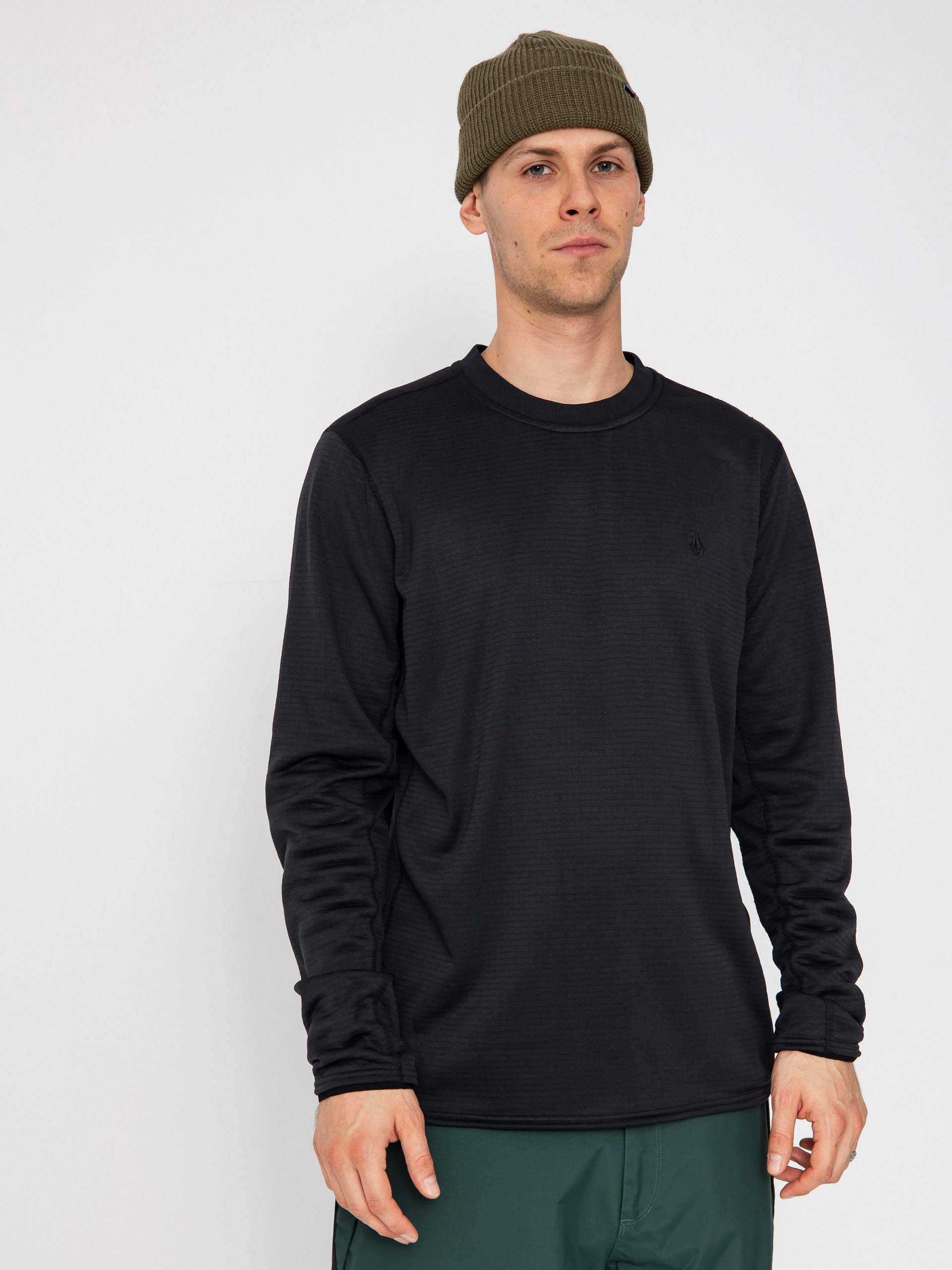 Термо суитшърт Volcom Gridlock Crew (black)