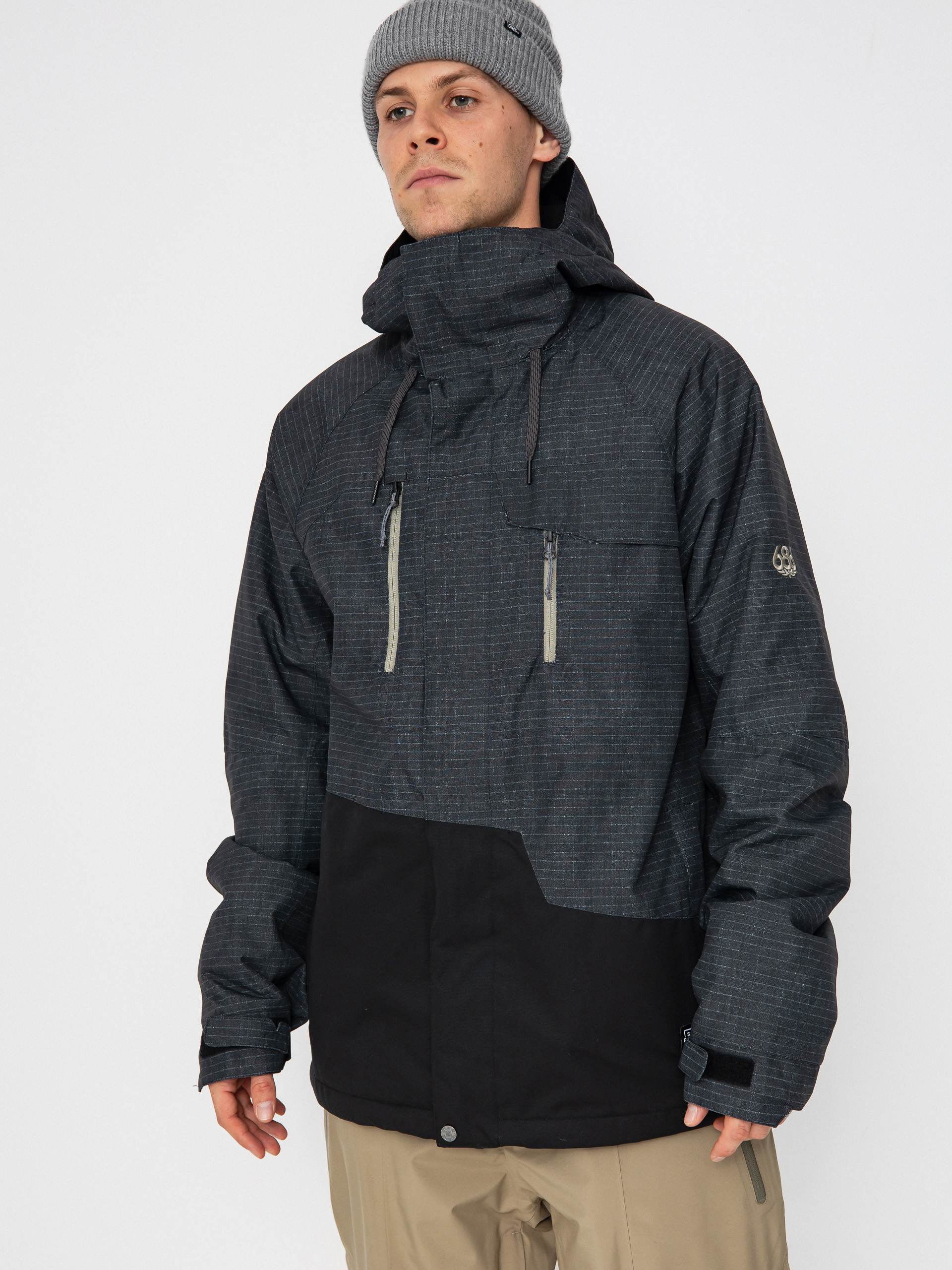 Мъжки Сноуборд яке 686 Geo Insulated (black ripstop colorblock)