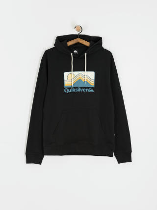 Суитшърт с качулка Quiksilver Qs Gradient Mountains HD (black)