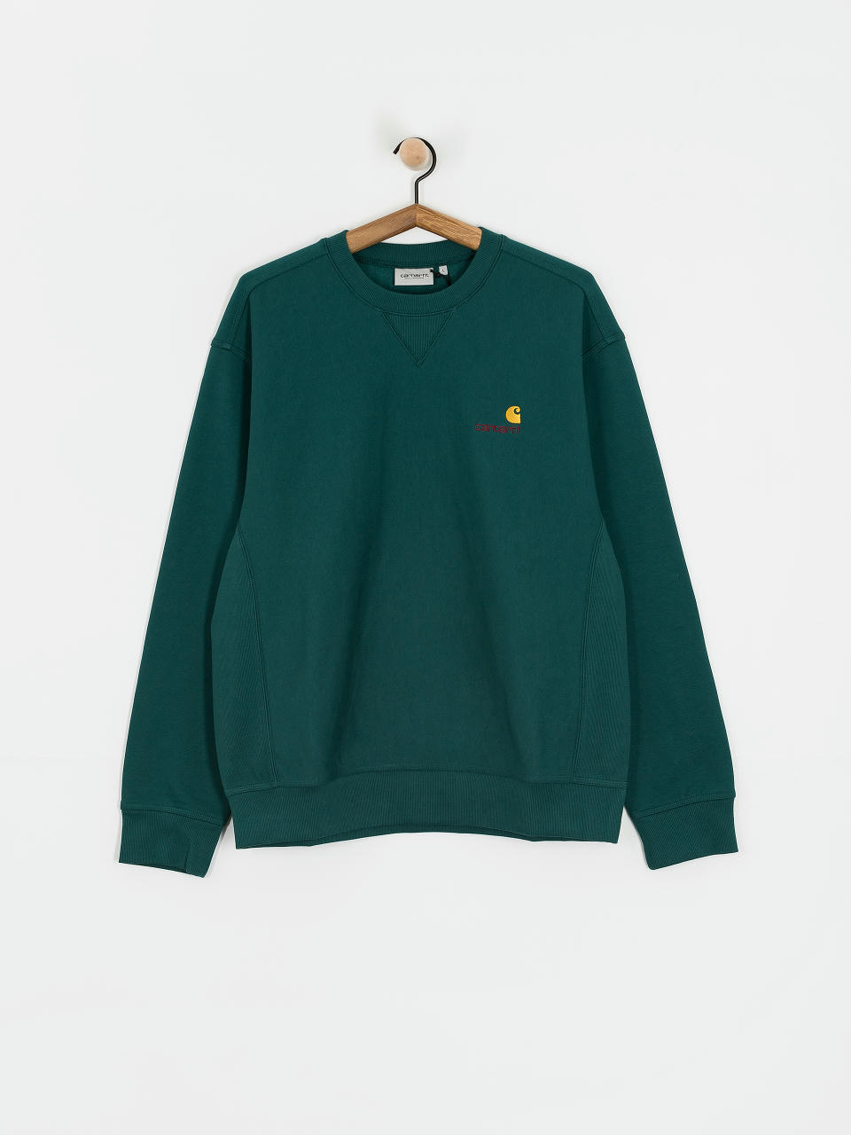 Суитшърт Carhartt WIP American Script (malachite)