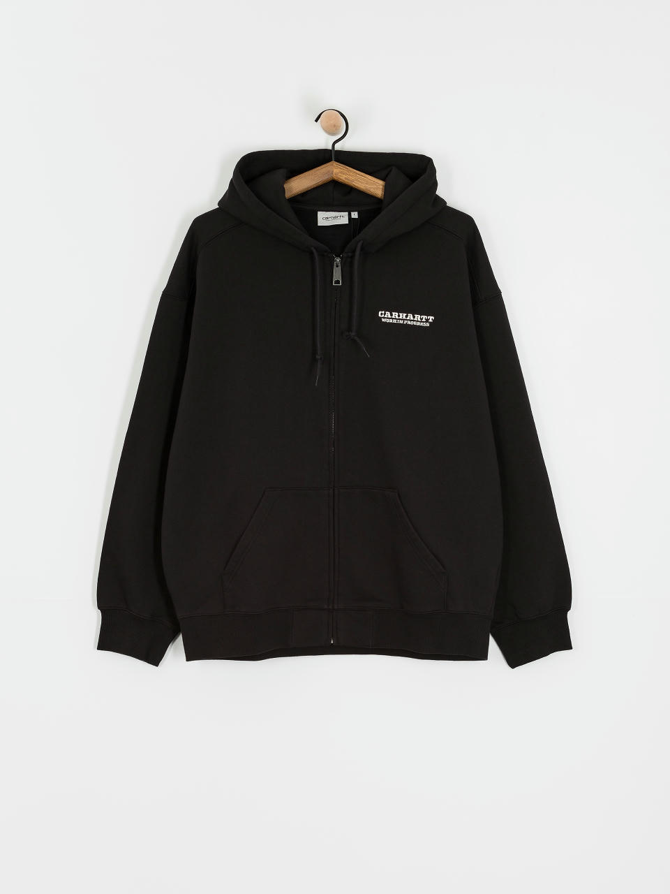 Суитшърт с качулка Carhartt WIP Runaway ZHD (black/wax)