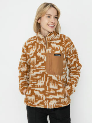 Поларени суитшърт Columbia West Bend 1/4 Zip II Wmn (camel brown hig)