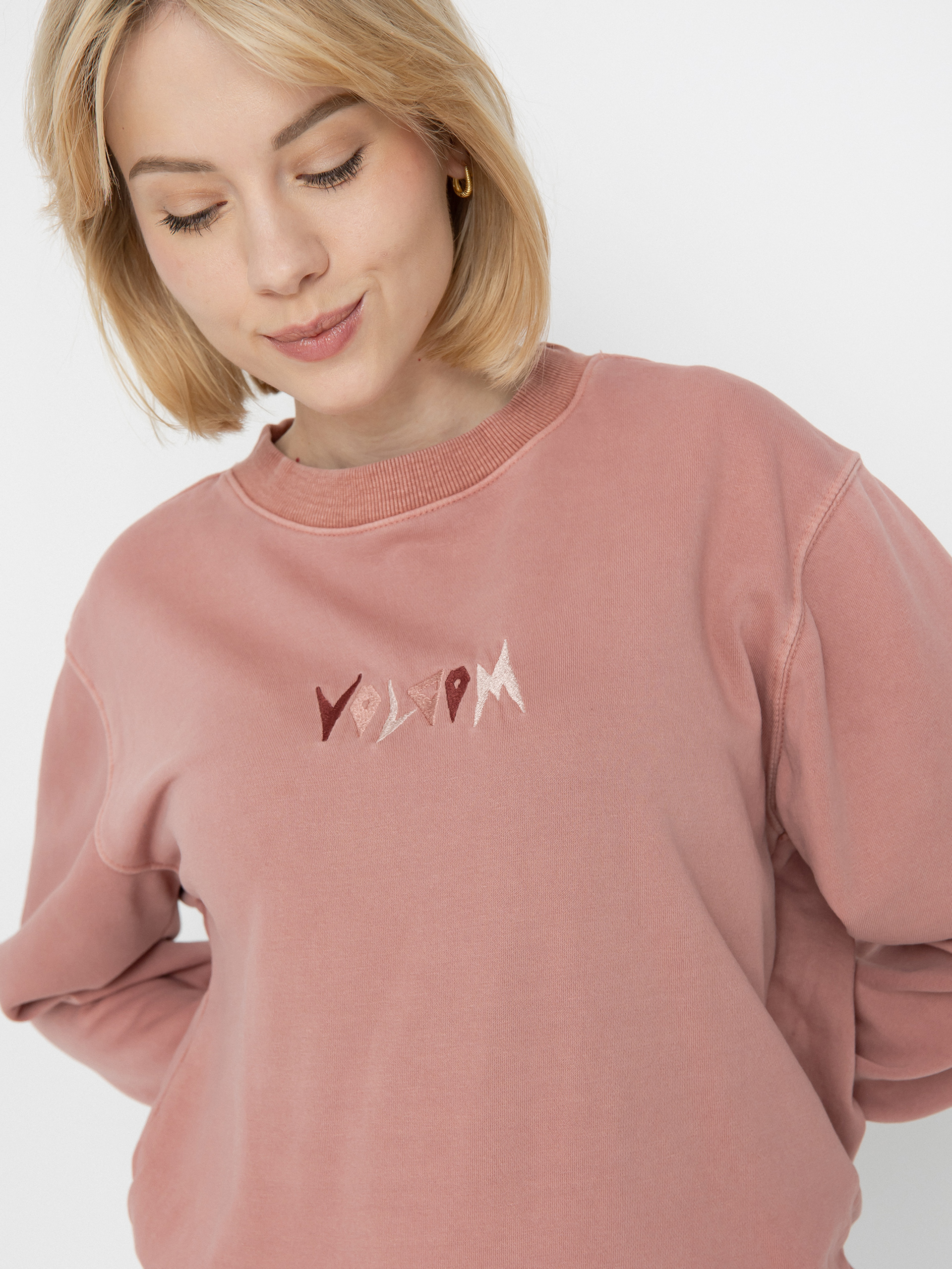 Суитшърт Volcom Spikstone Crew Wmn (mauve rose)