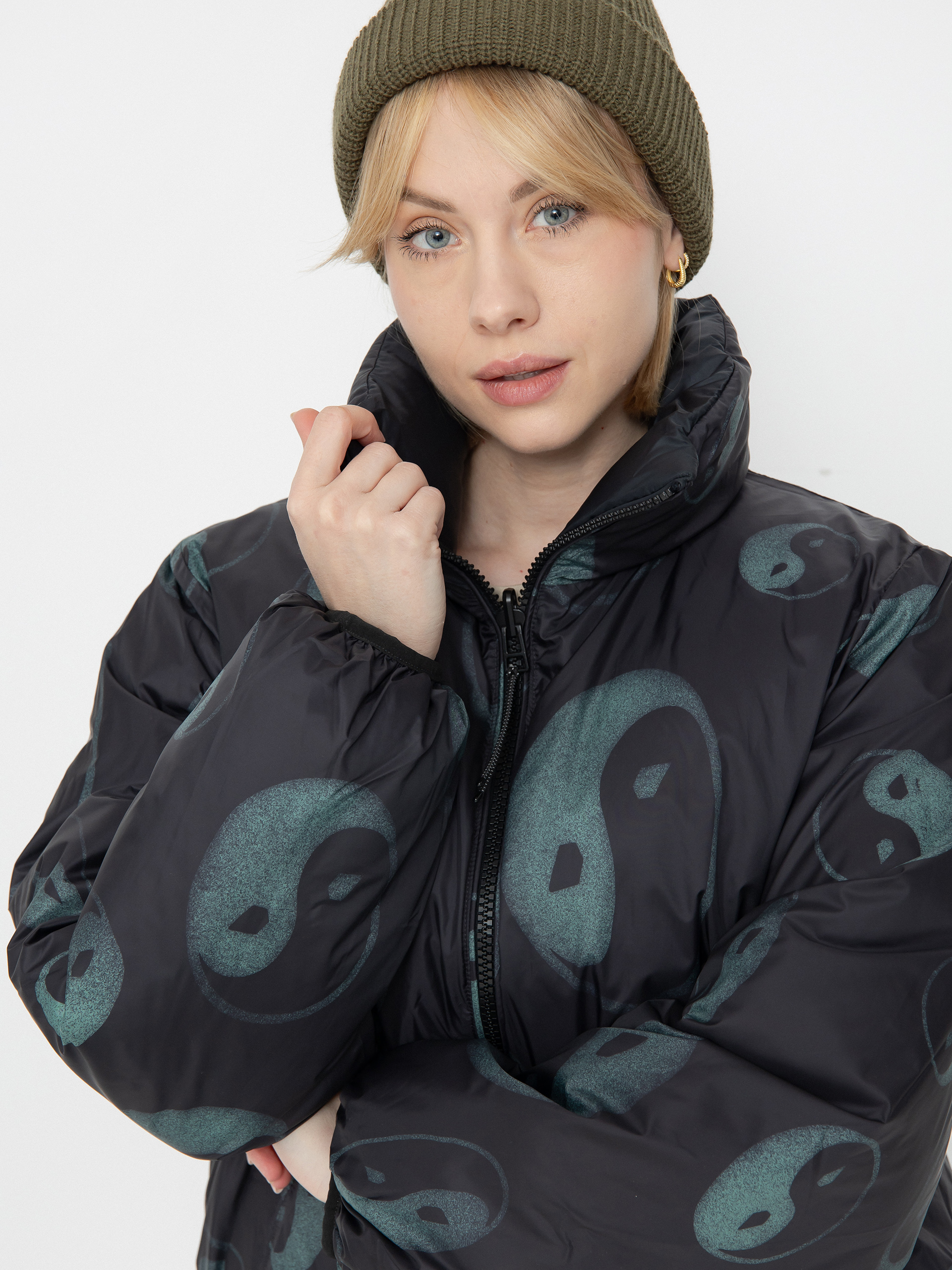 Яке Volcom Stone Sense Reversible Puff Wmn (black)