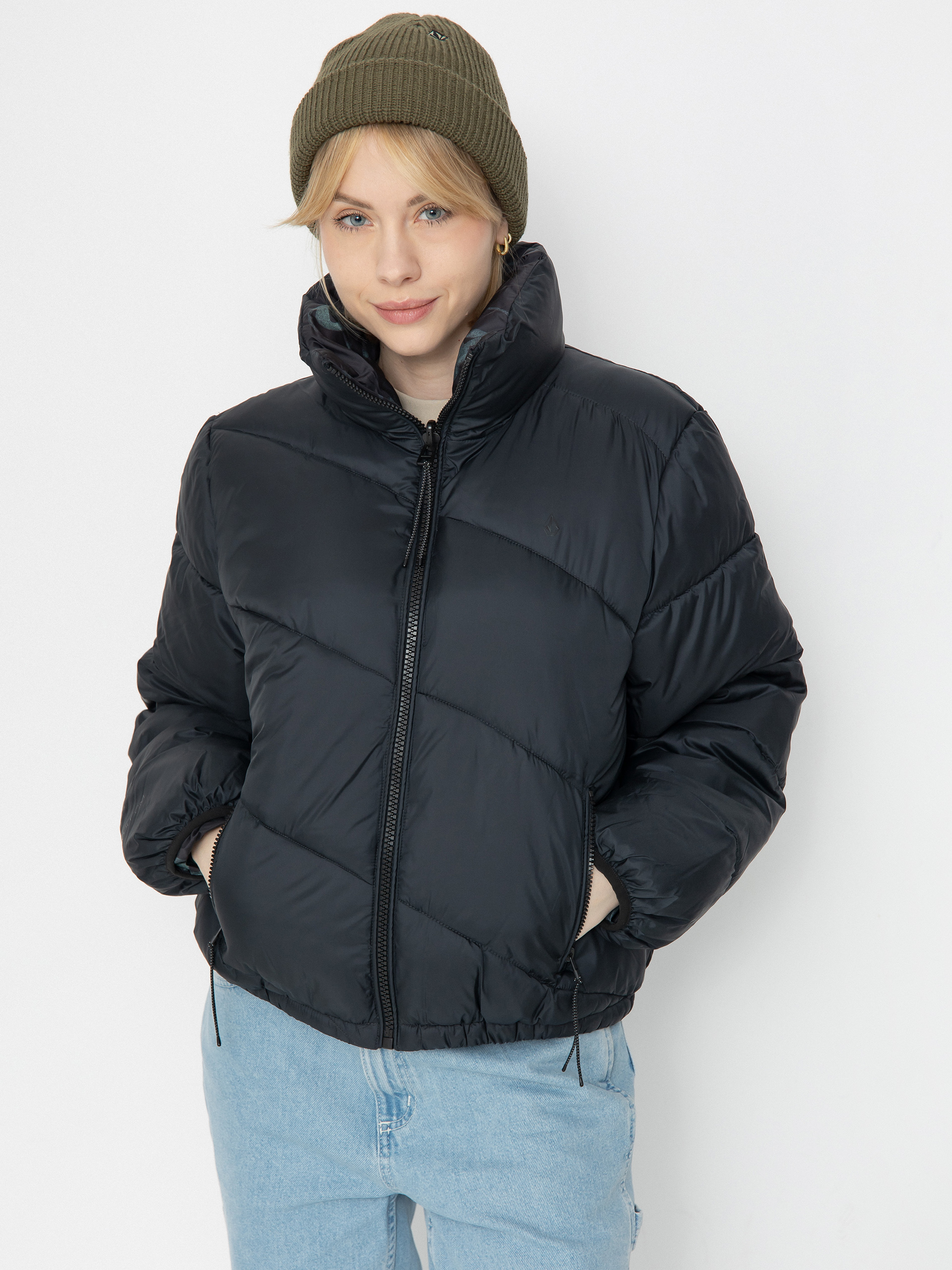 Яке Volcom Stone Sense Reversible Puff Wmn (black)