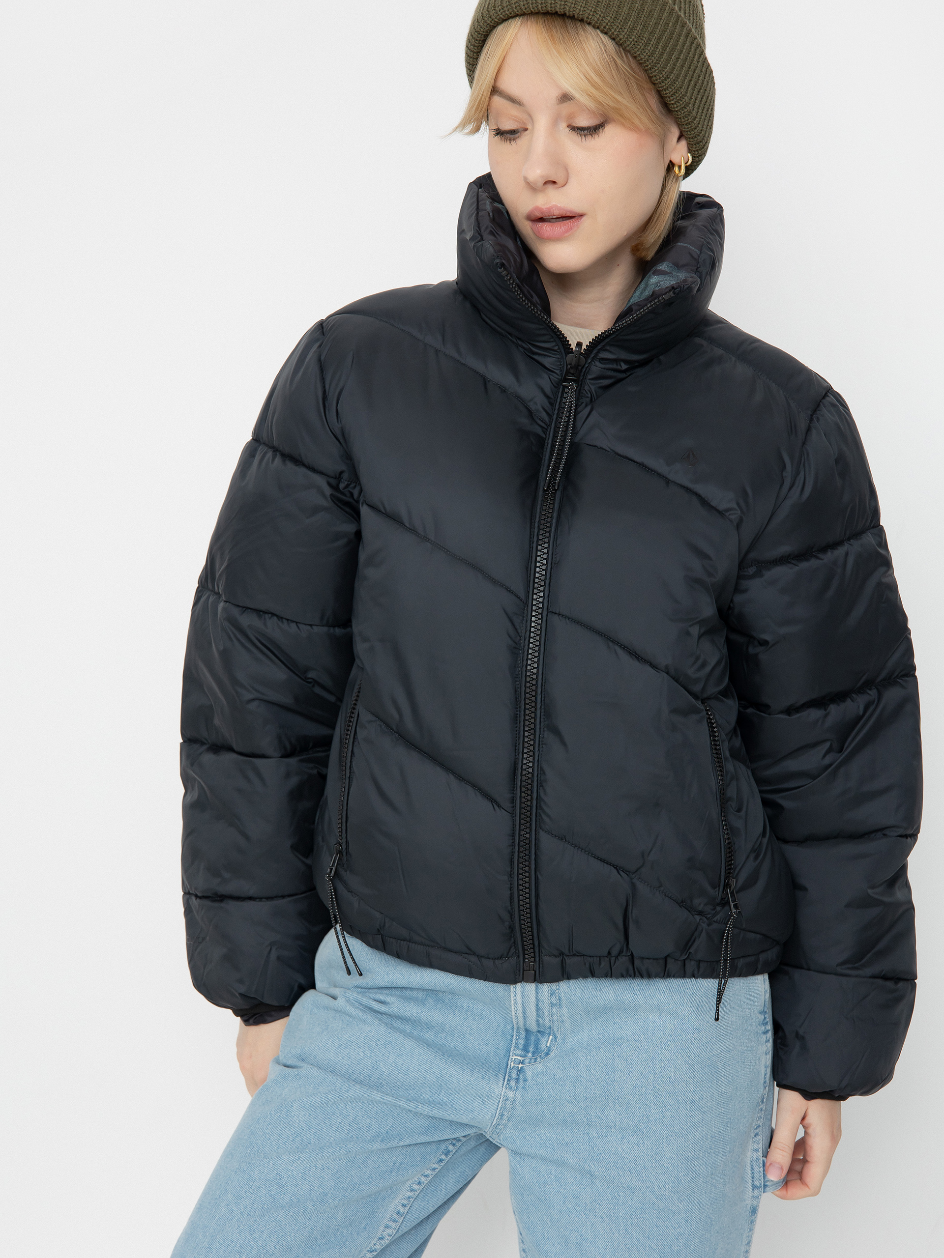 Яке Volcom Stone Sense Reversible Puff Wmn (black)