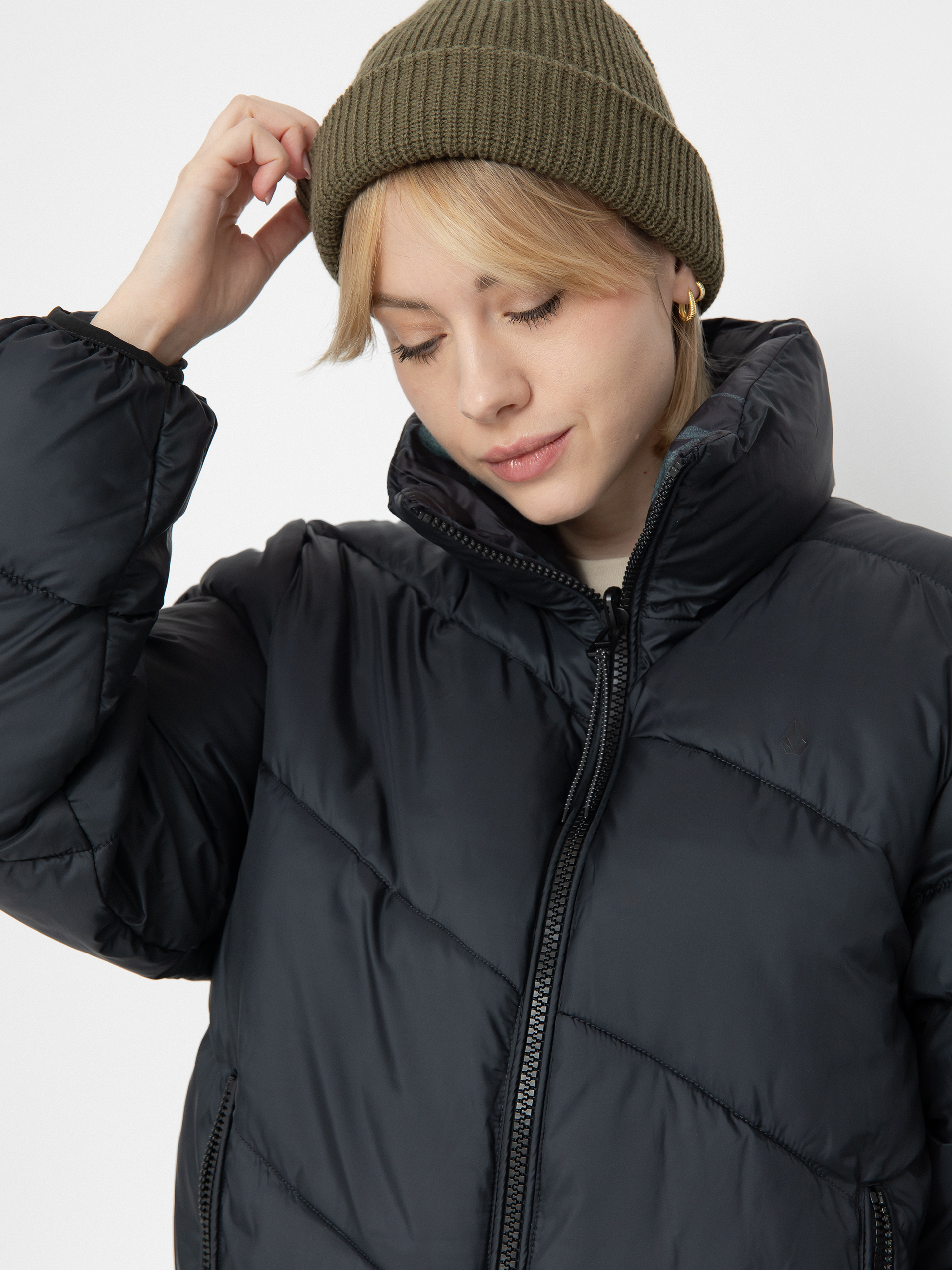 Яке Volcom Stone Sense Reversible Puff Wmn (black)