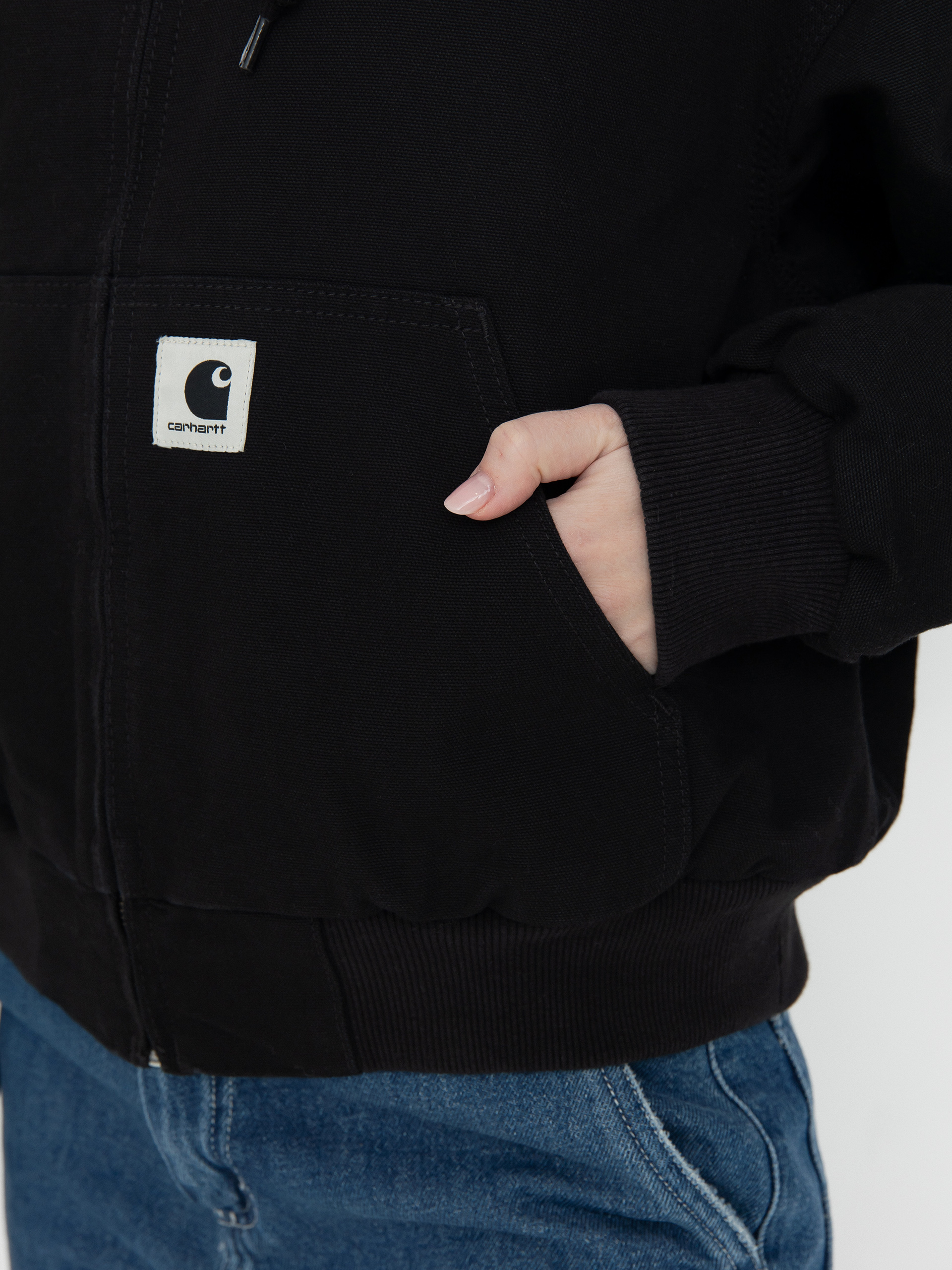 Яке Carhartt WIP OG Active Wmn (black rinsed canvas)