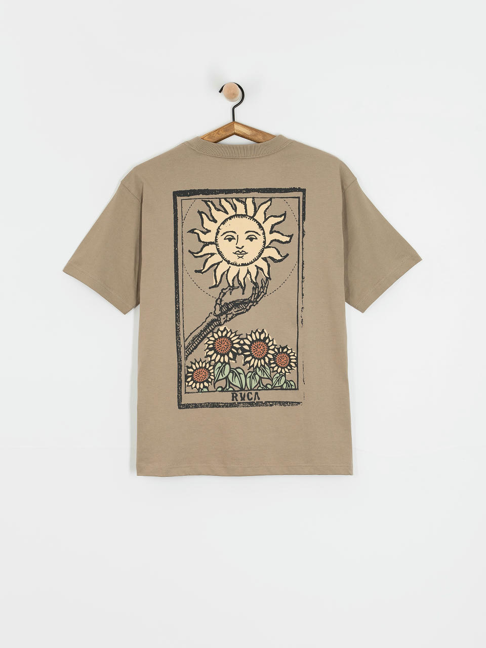 Тениска RVCA Sunflower Tarrot (dark khaki)