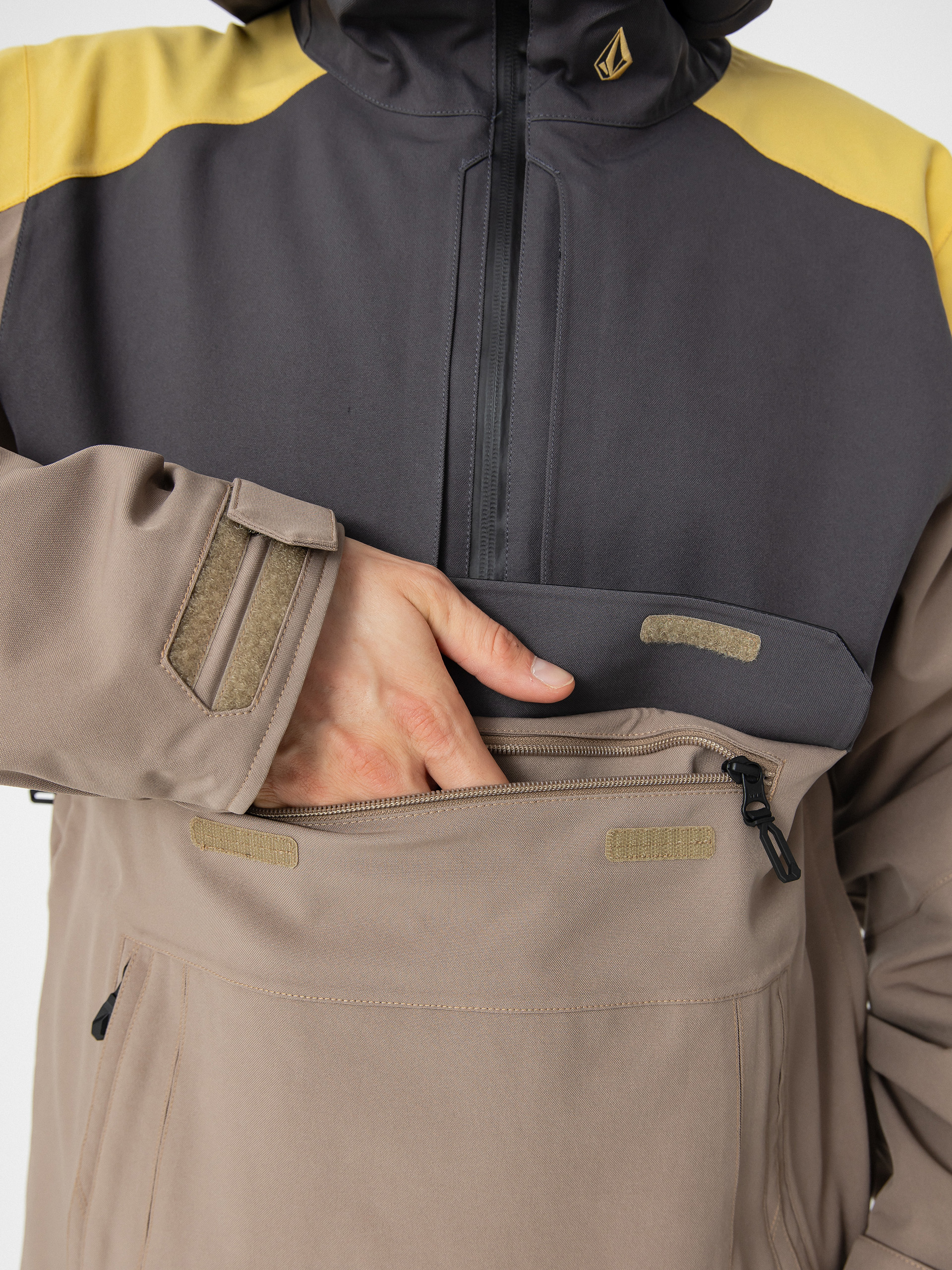 Мъжки Сноуборд яке Volcom Brighton Pullover (chestnut brown)