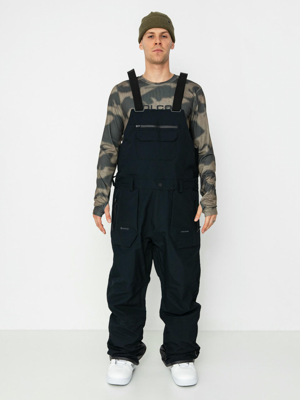 Мъжко Сноуборд панталони Volcom Rain Gore Tex Bib Overall (black)