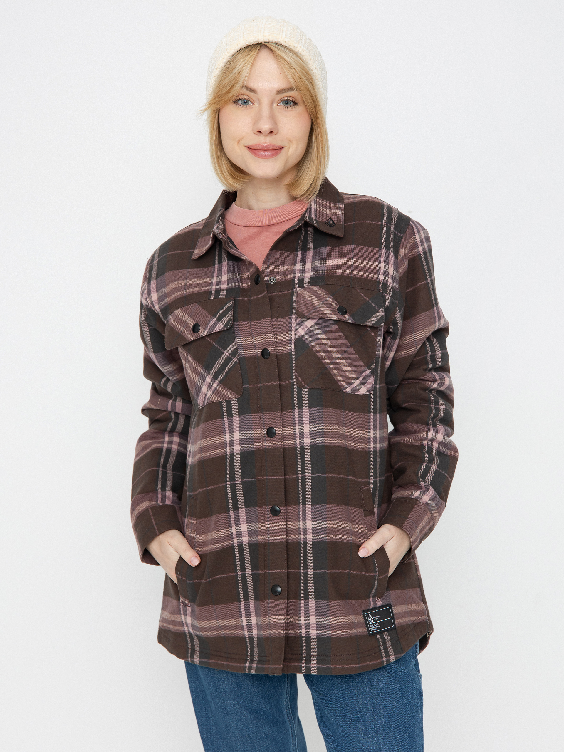 u0421u043du043eu0443u0431u043eu0440u0434 u044fu043au0435 Volcom Ins Riding Flannel Wmn (dusty lavender)