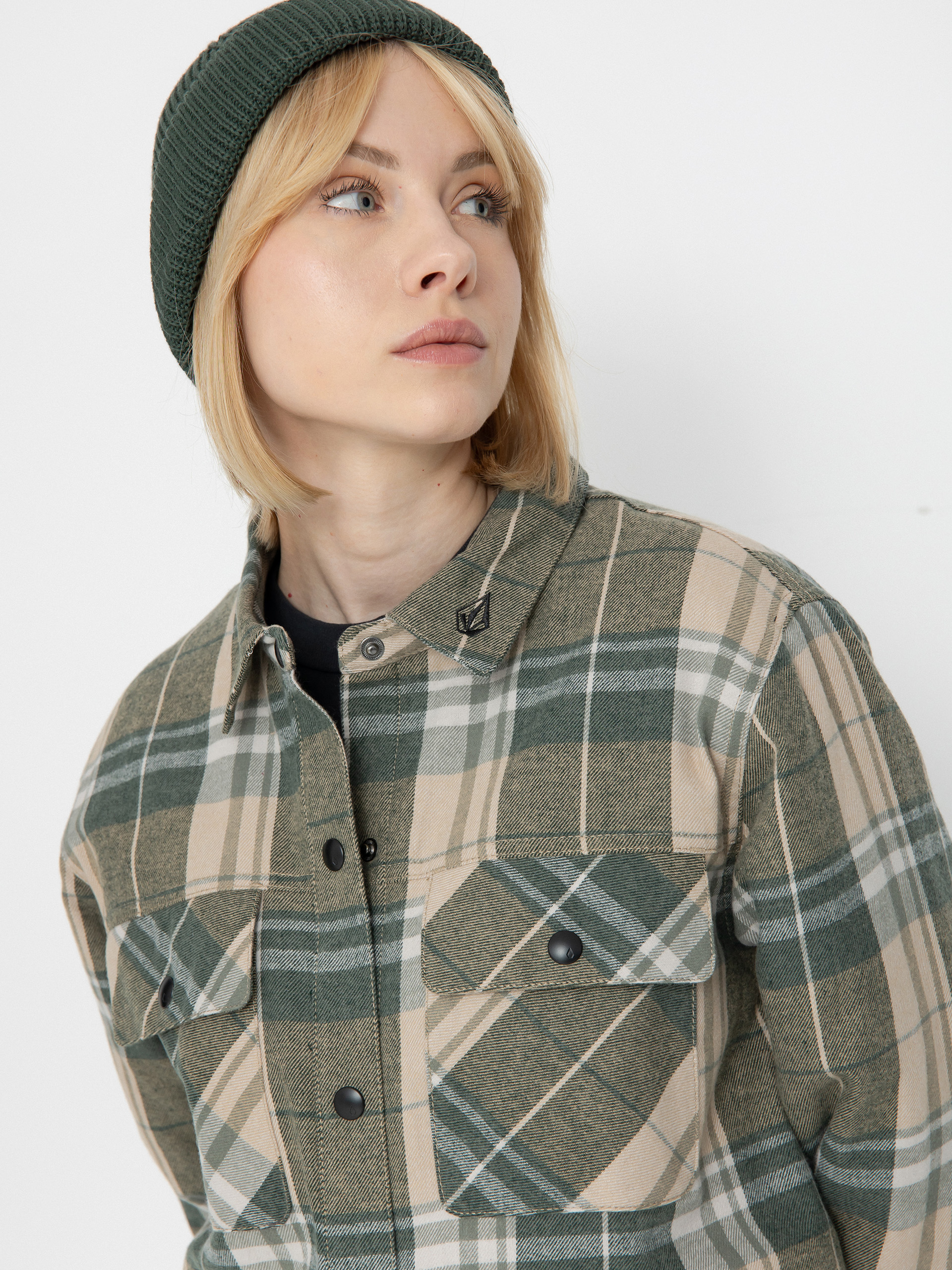 Дамска Сноуборд яке Volcom Ins Riding Flannel (sand)