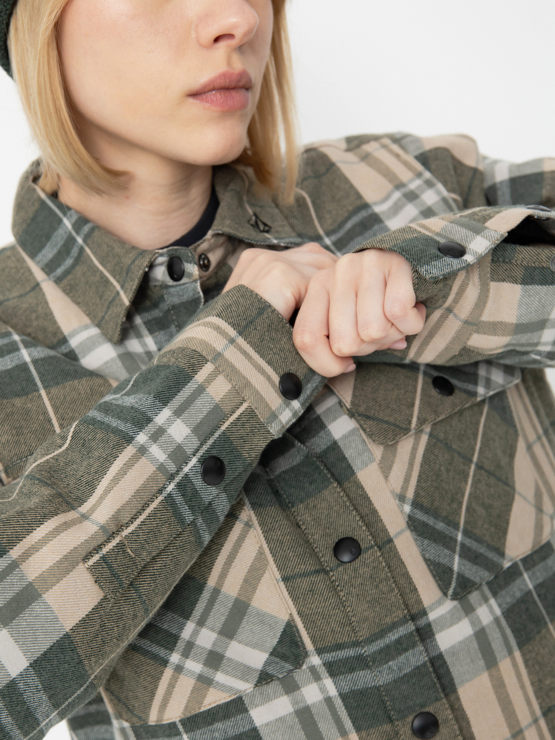 Дамска Сноуборд яке Volcom Ins Riding Flannel (sand)