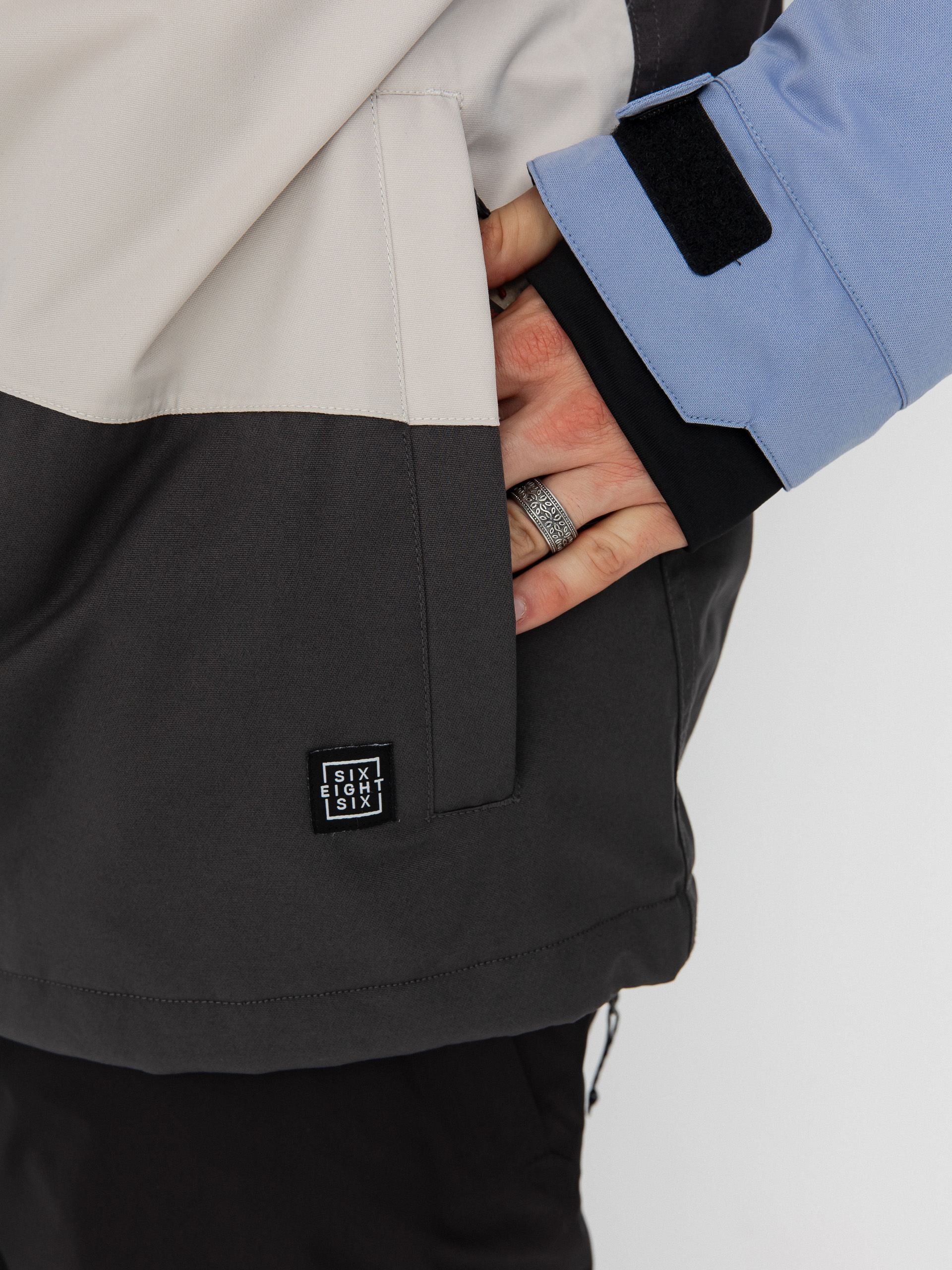 Мъжки Сноуборд яке 686 Geo Insulated (purple impression colorblock)