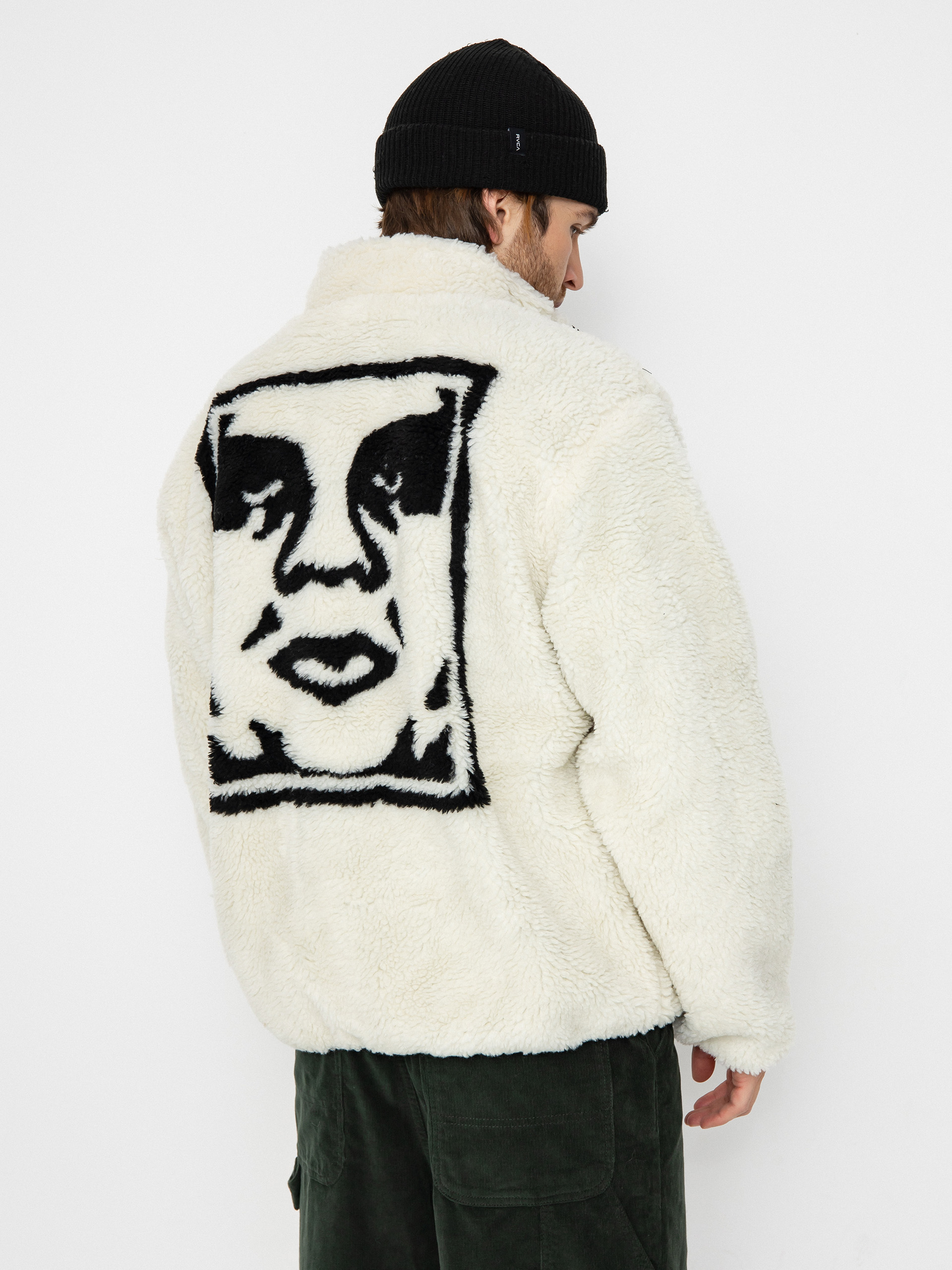 Яке OBEY Icon Face Sherpa (unbleached)