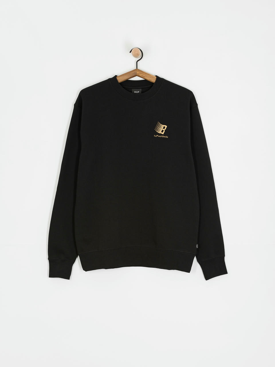 Суитшърт HUF X Bronze Worldwide Crewneck (black)