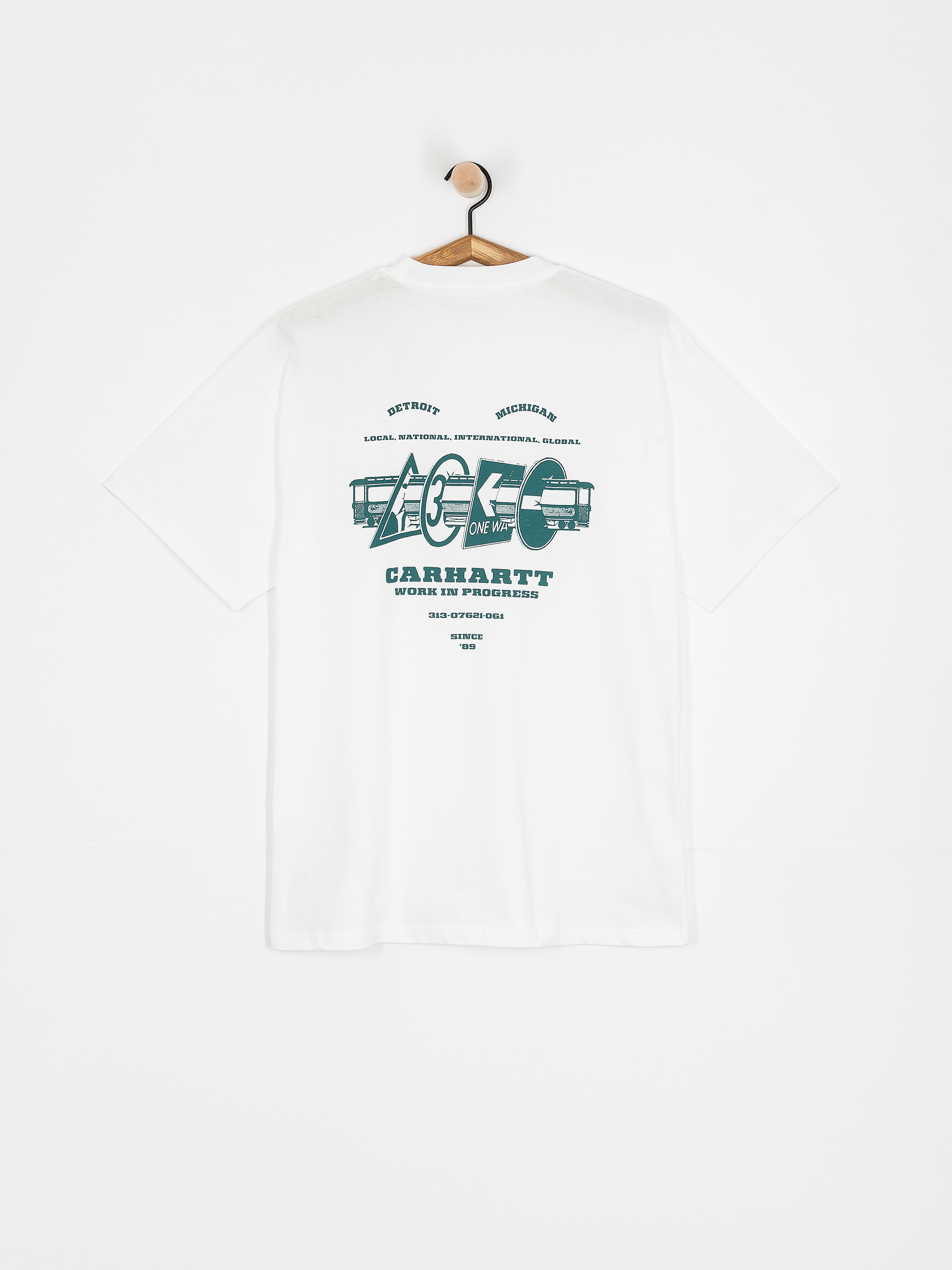 Тениска Carhartt WIP Runaway (white/malachite)