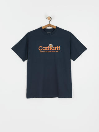 Тениска Carhartt WIP Label Script (blue)