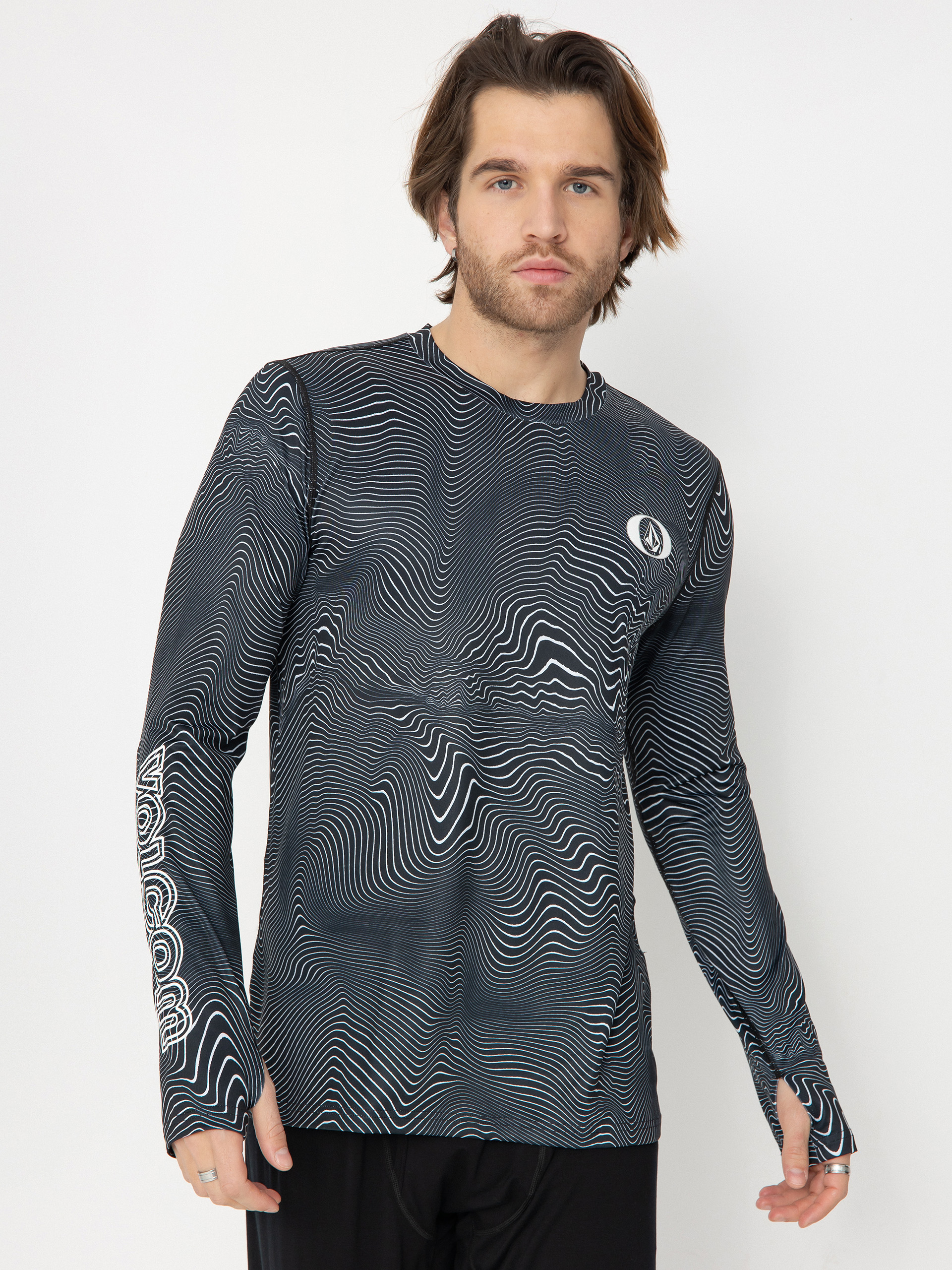 Блуза Volcom M V Science Crew (black print)