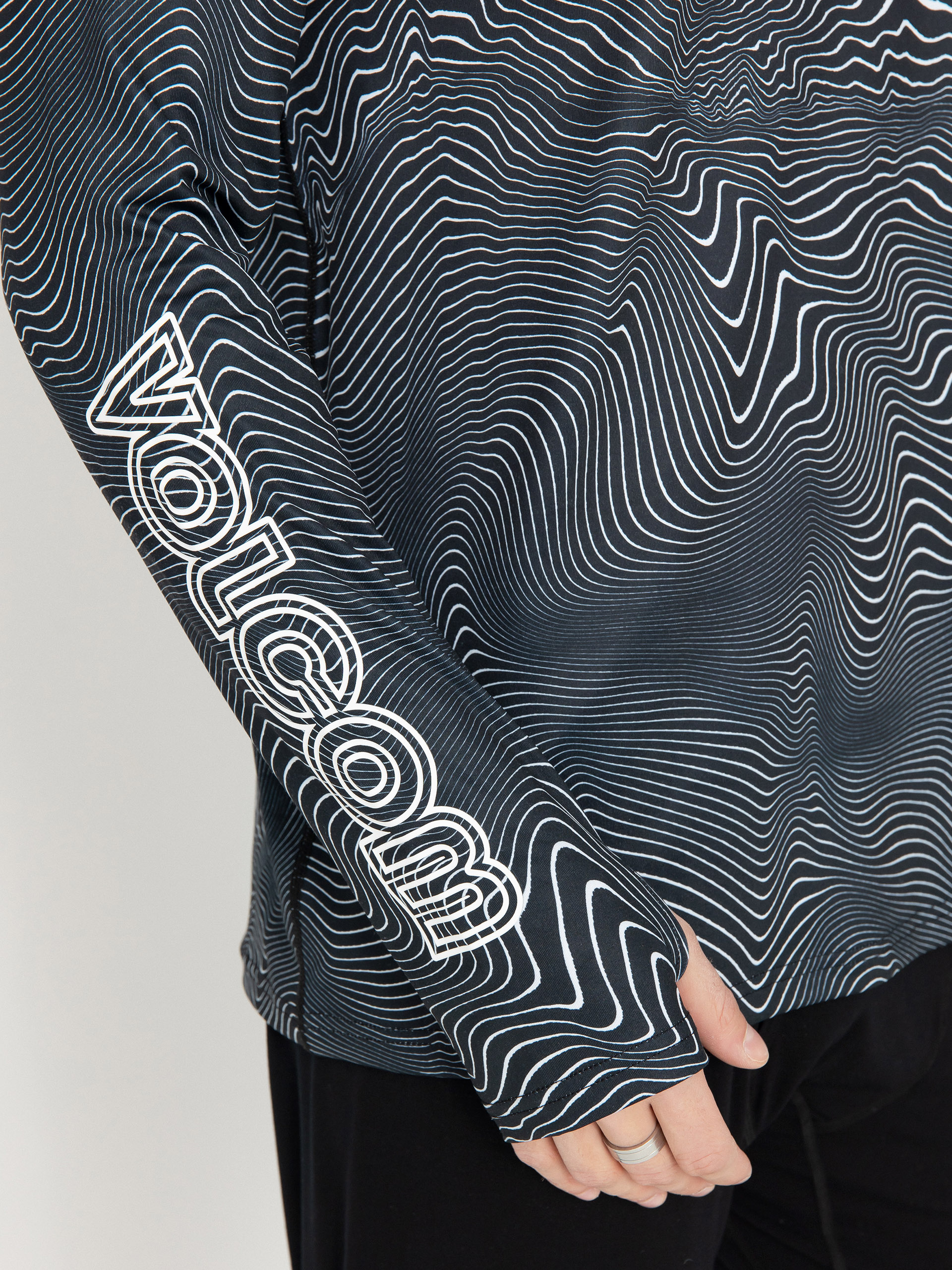 Мъжки Блуза Volcom M V Science Crew (black print)