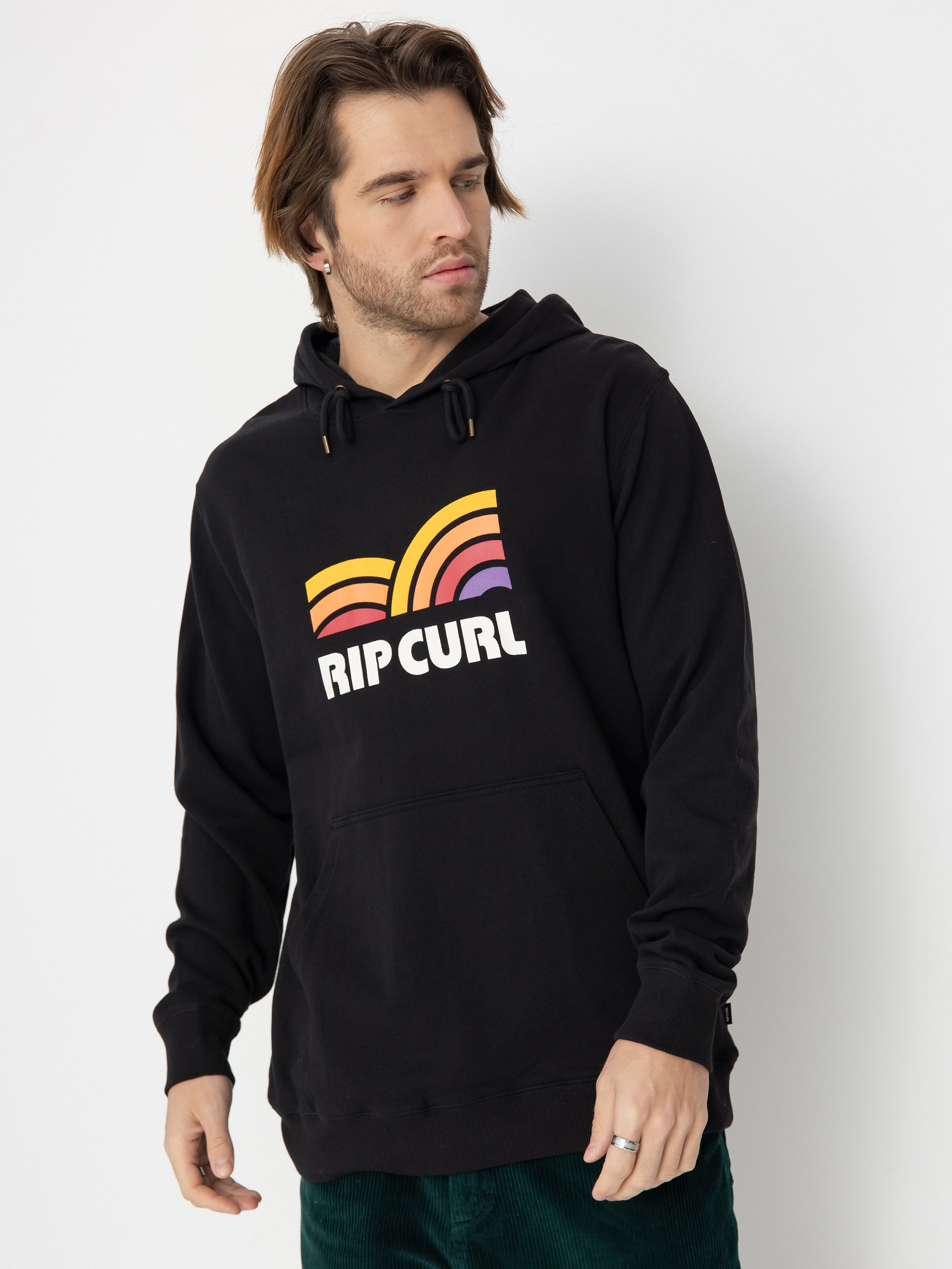 Суитшърт с качулка Rip Curl Surf Revival Capture HD (black)