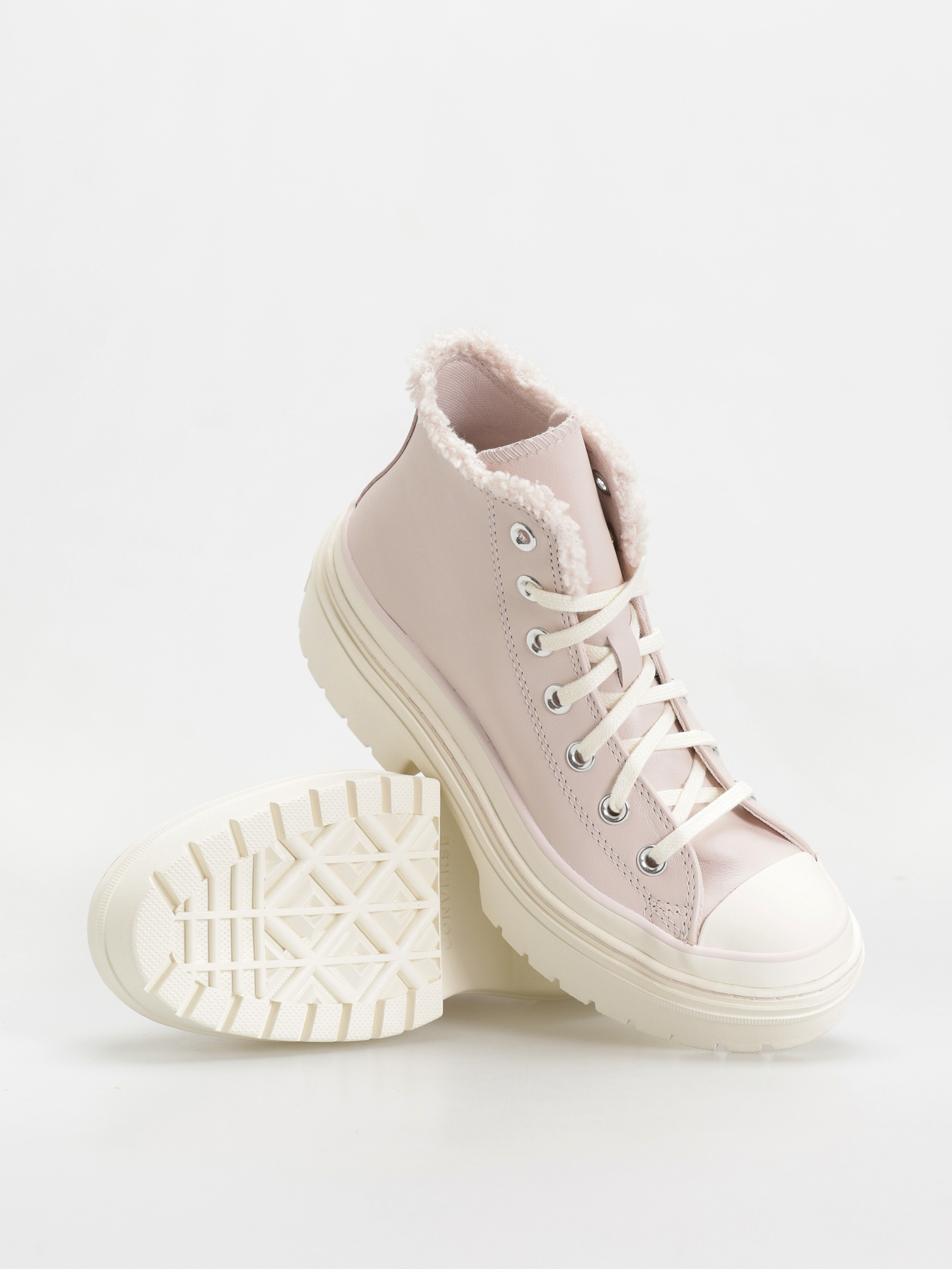 Обувки Converse Chuck Taylor All Star Lugged Heel Sherpa Wmn (blush hush/egret/egret)