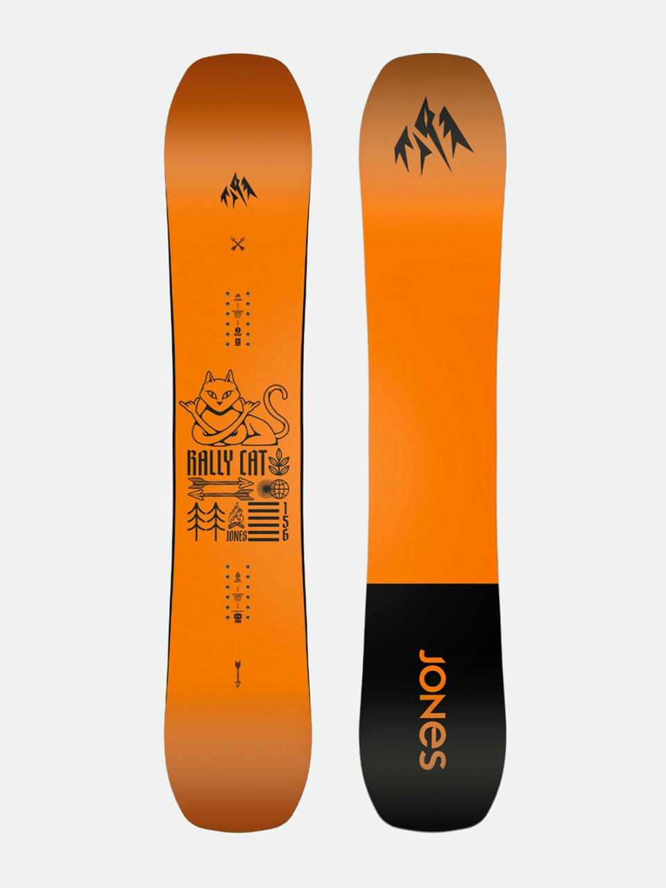 Сноуборд Jones Snowboards Rally Cat (orange/black)