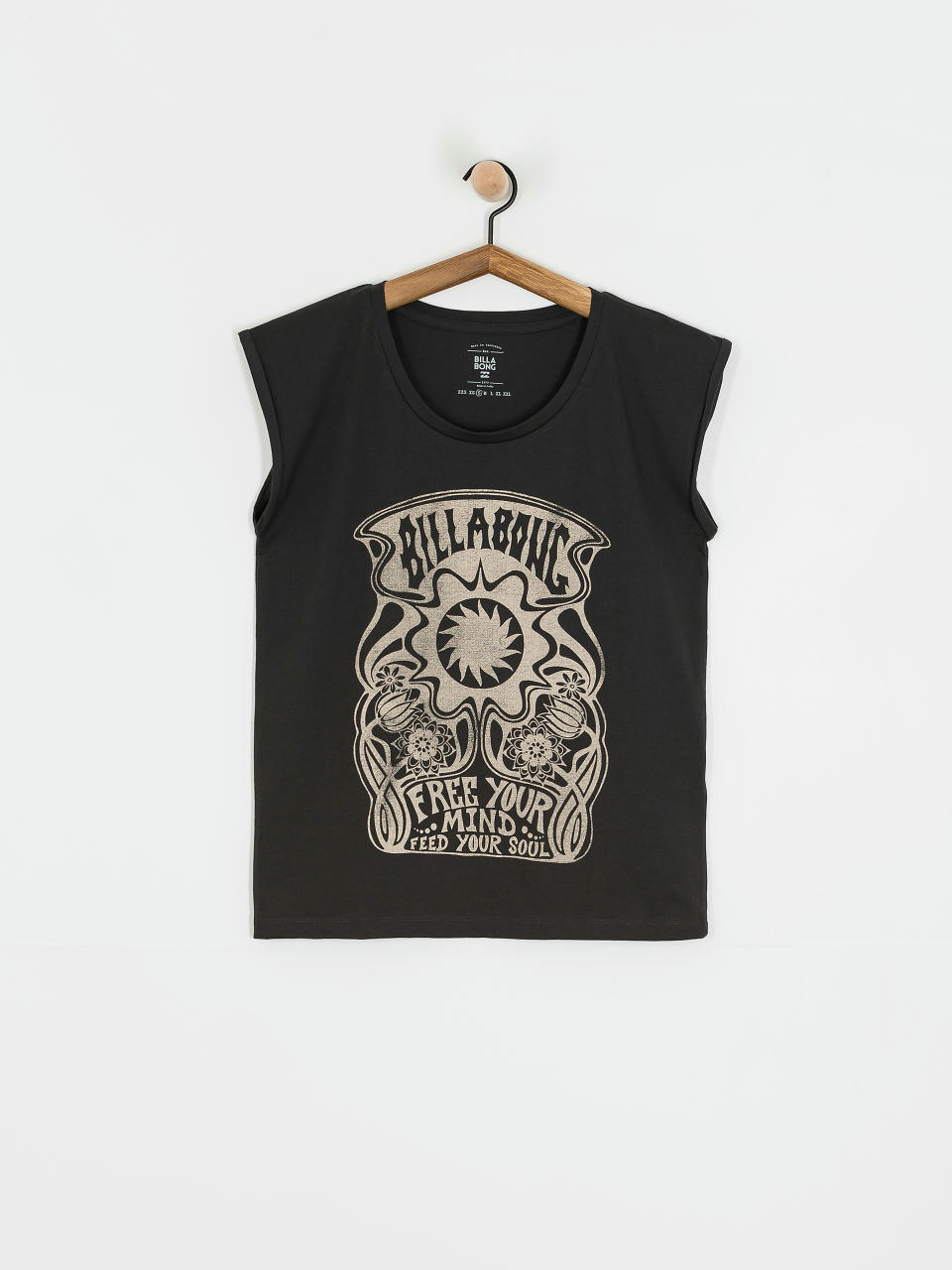 Тениска Billabong Mind Free Wmn (off black)