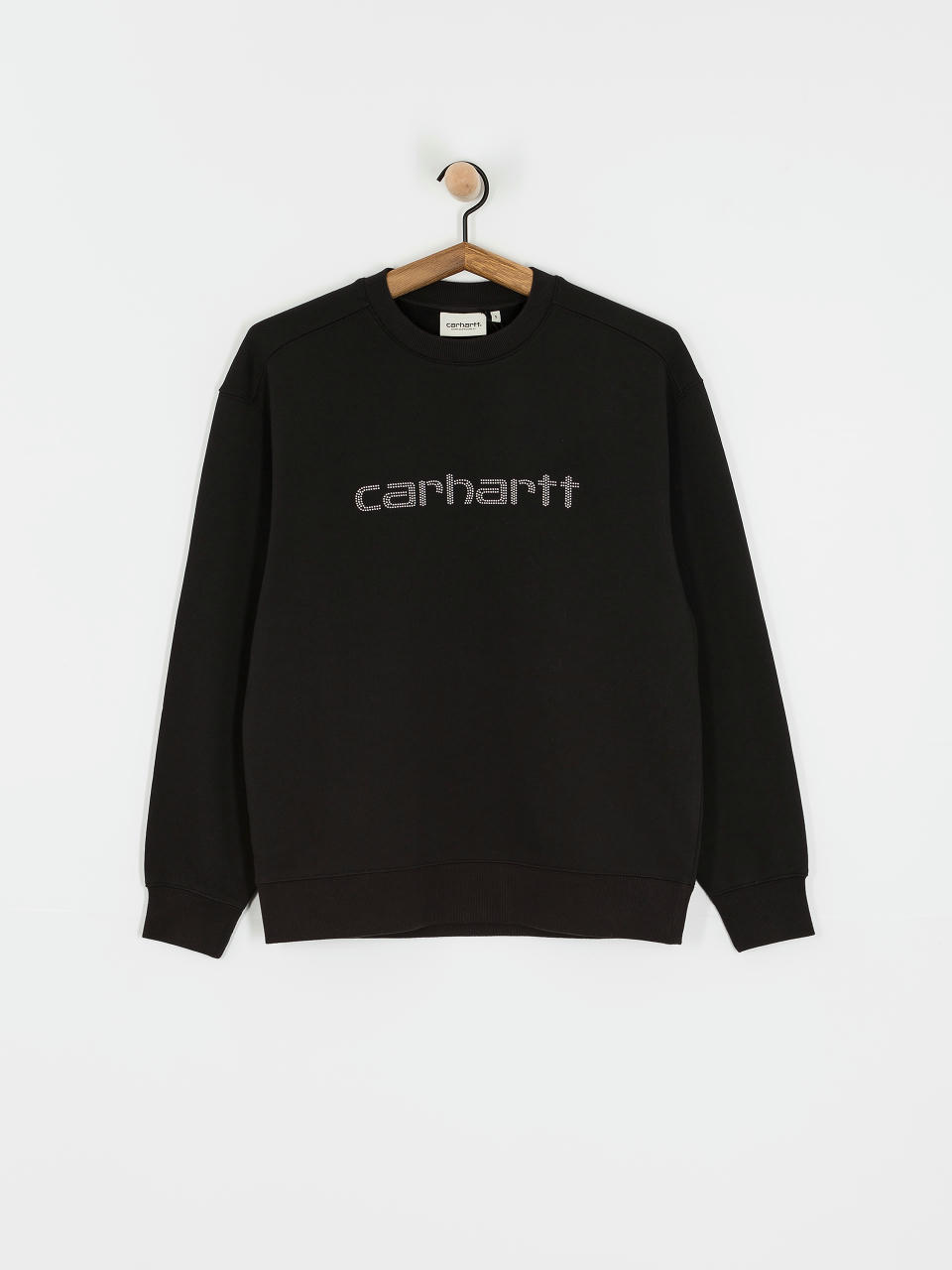 Суитшърт Carhartt WIP Rivet Script Wmn (black/silver)