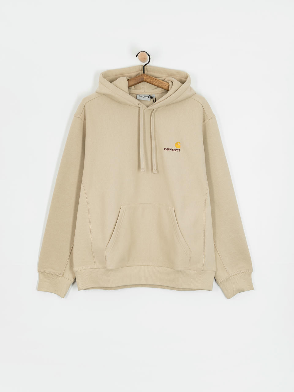 Суитшърт с качулка Carhartt WIP American Script HD (fleur de sel)