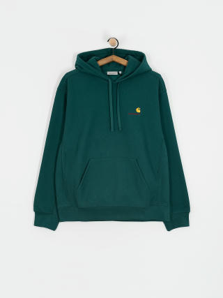 Суитшърт с качулка Carhartt WIP American Script HD (malachite)