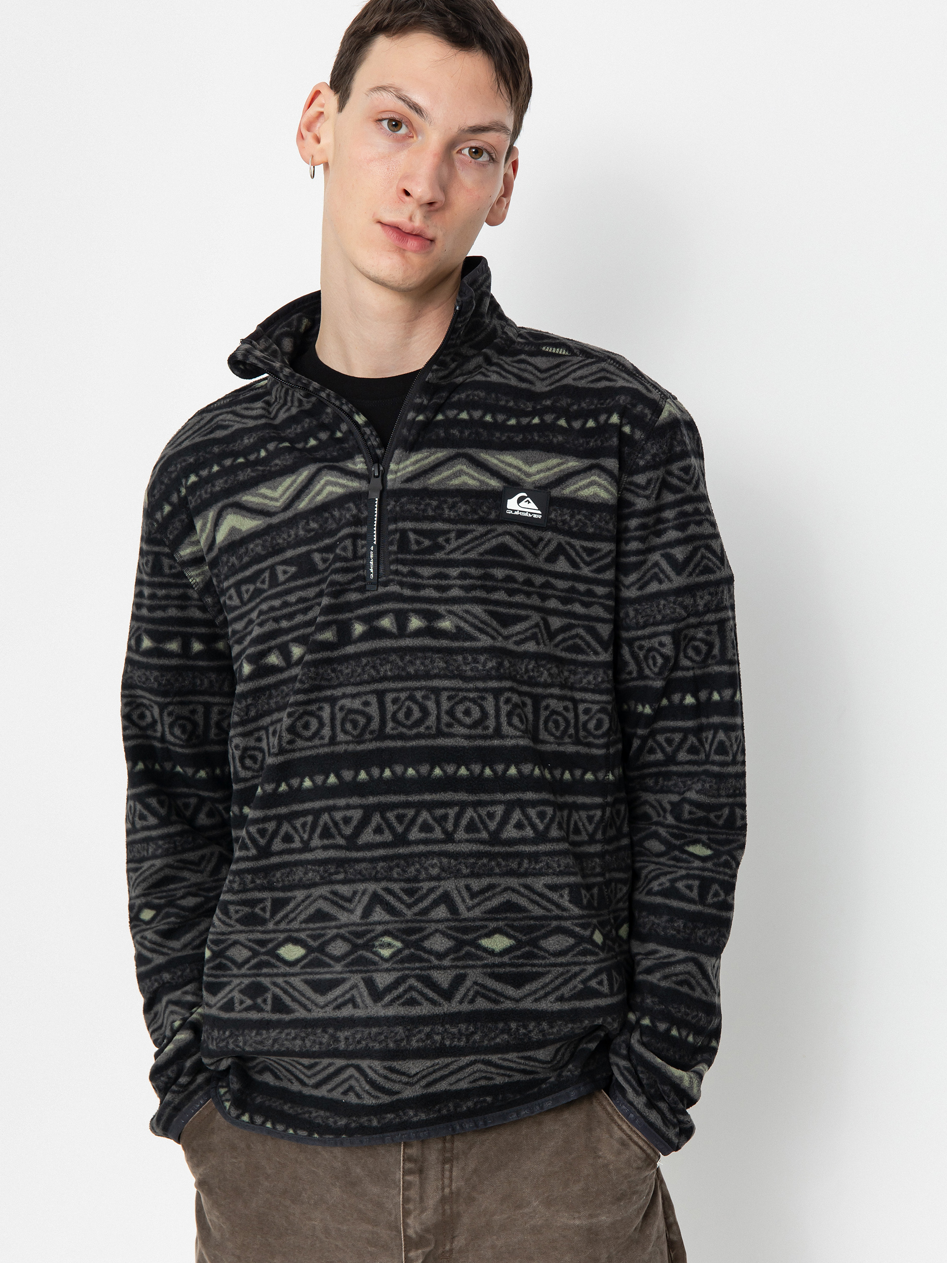 Поларени суитшърт Quiksilver Aker (tribal heritage blk)