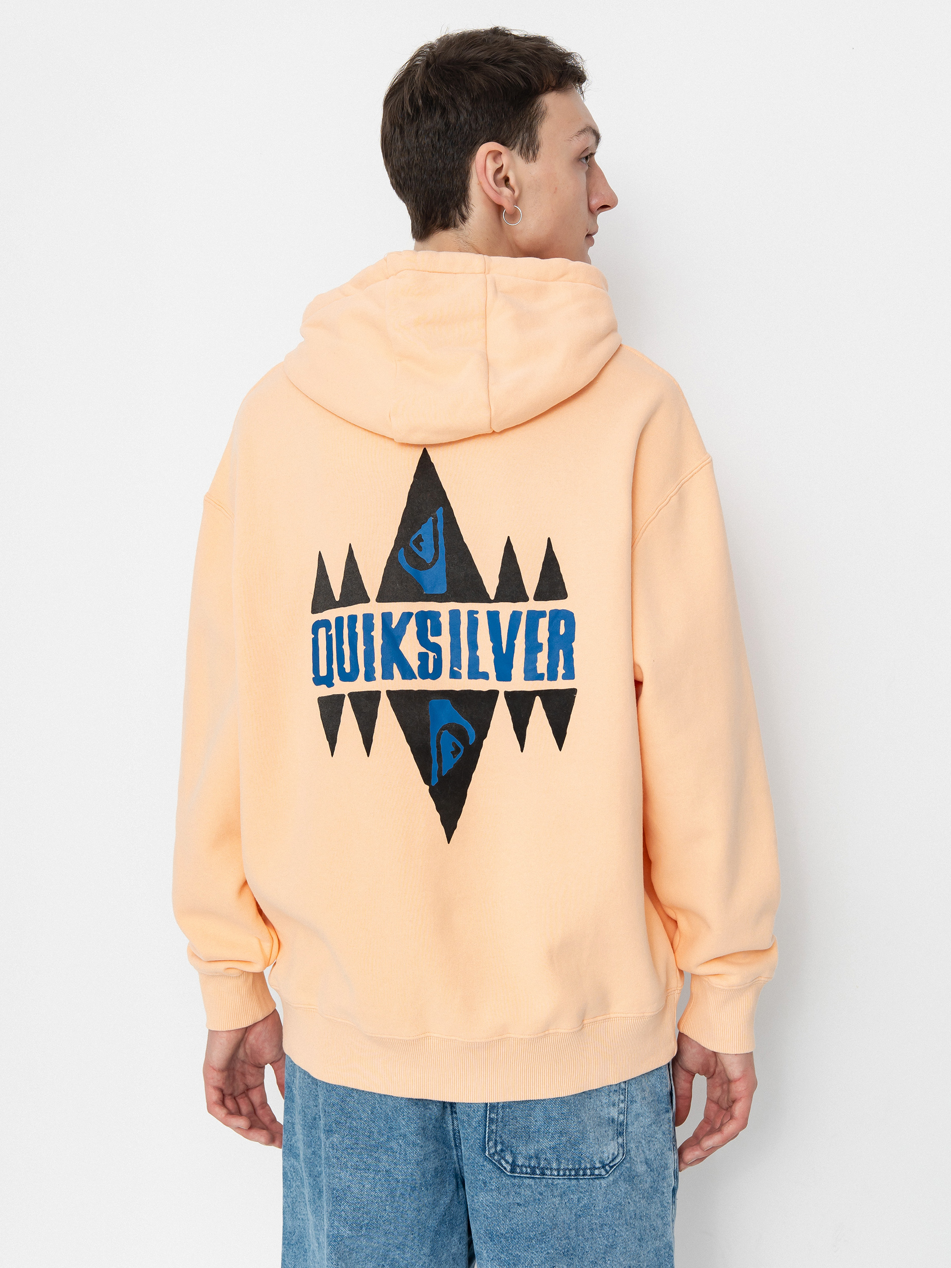 Суитшърт с качулка Quiksilver Good Hope Lake HD (peach parfait)