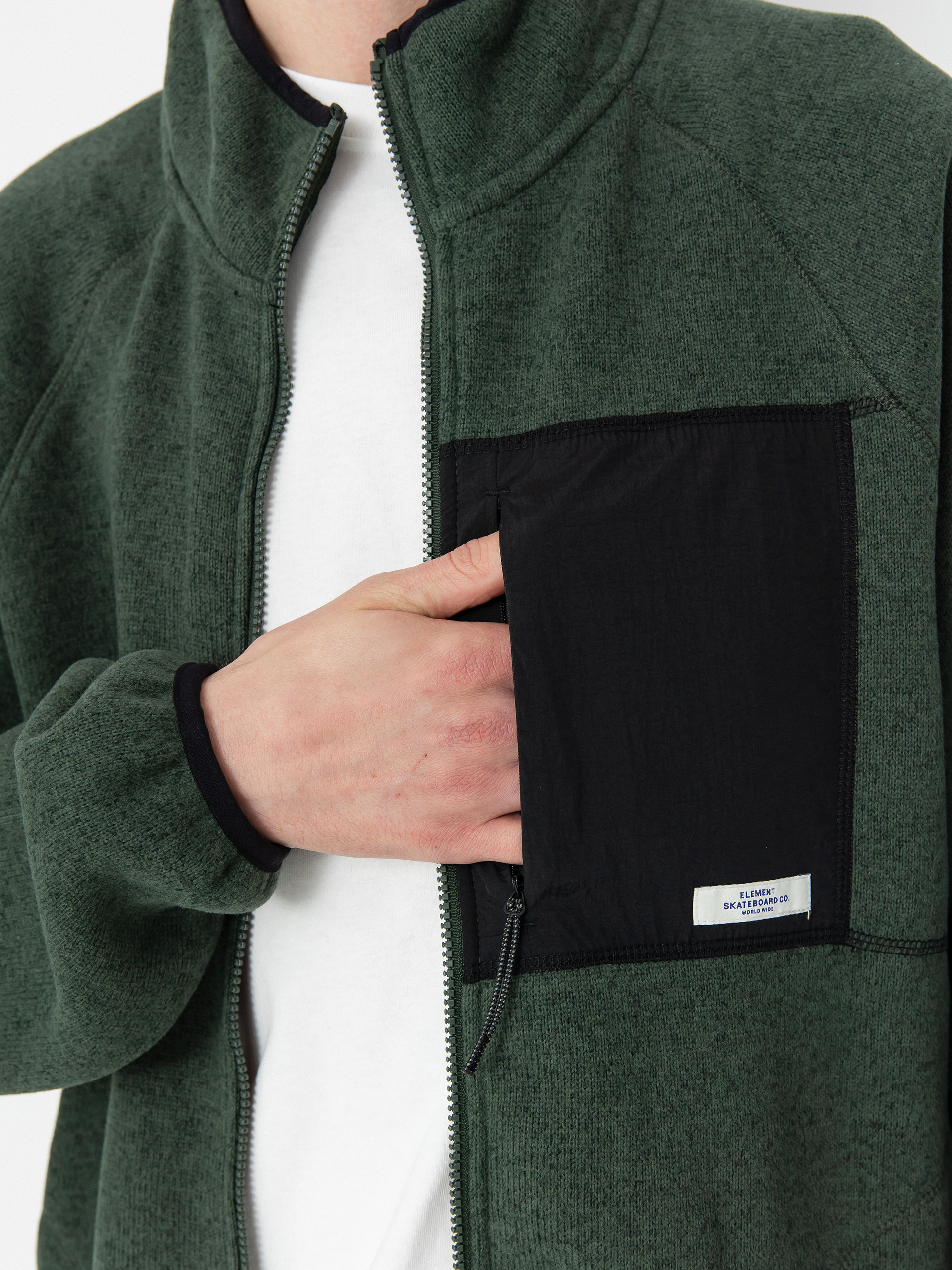 Мъжки Поларени суитшърт Element Sahtu Zip (deep forest)