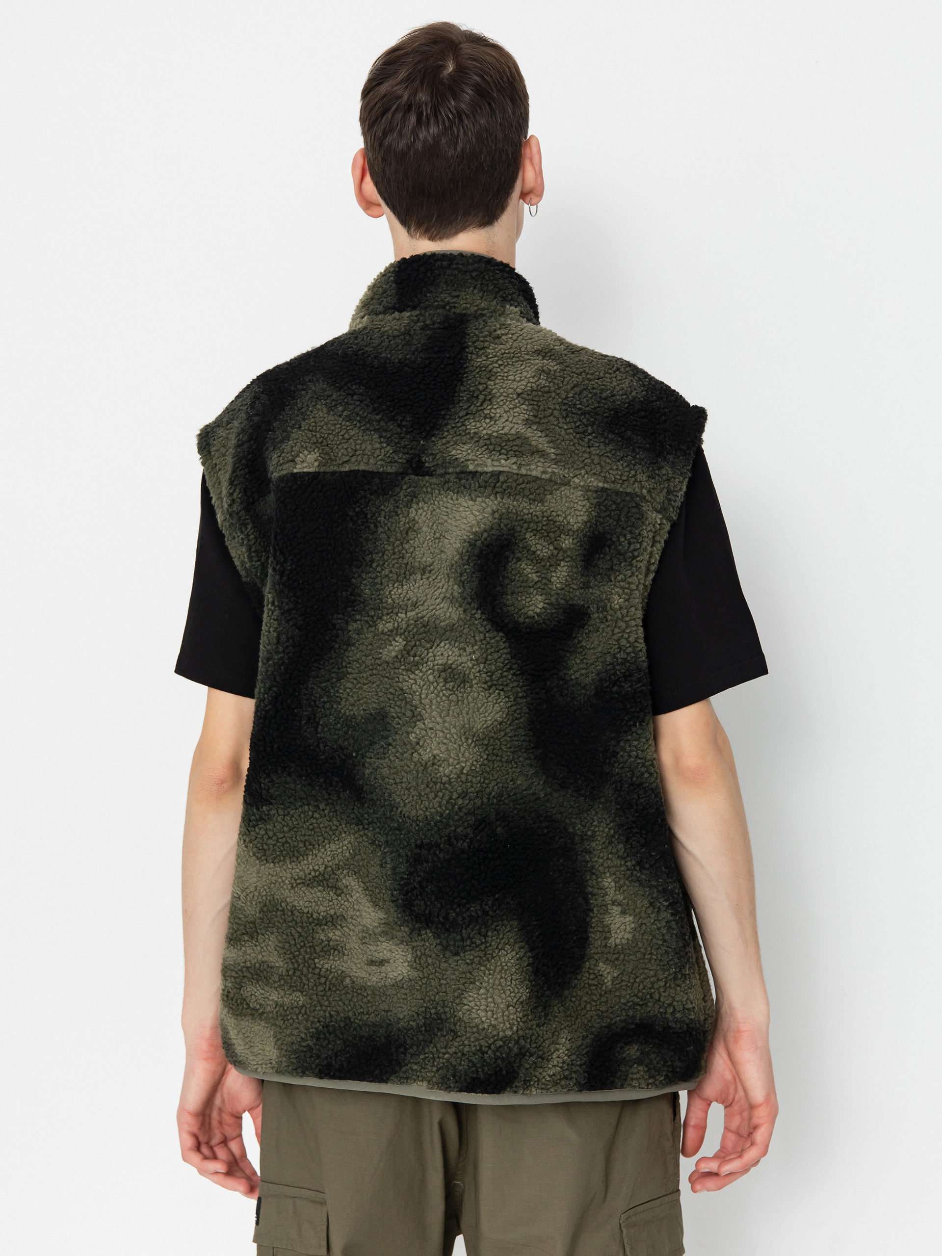 Мъжки Поларени суитшърт DC Traverse (olive overspray prnt)