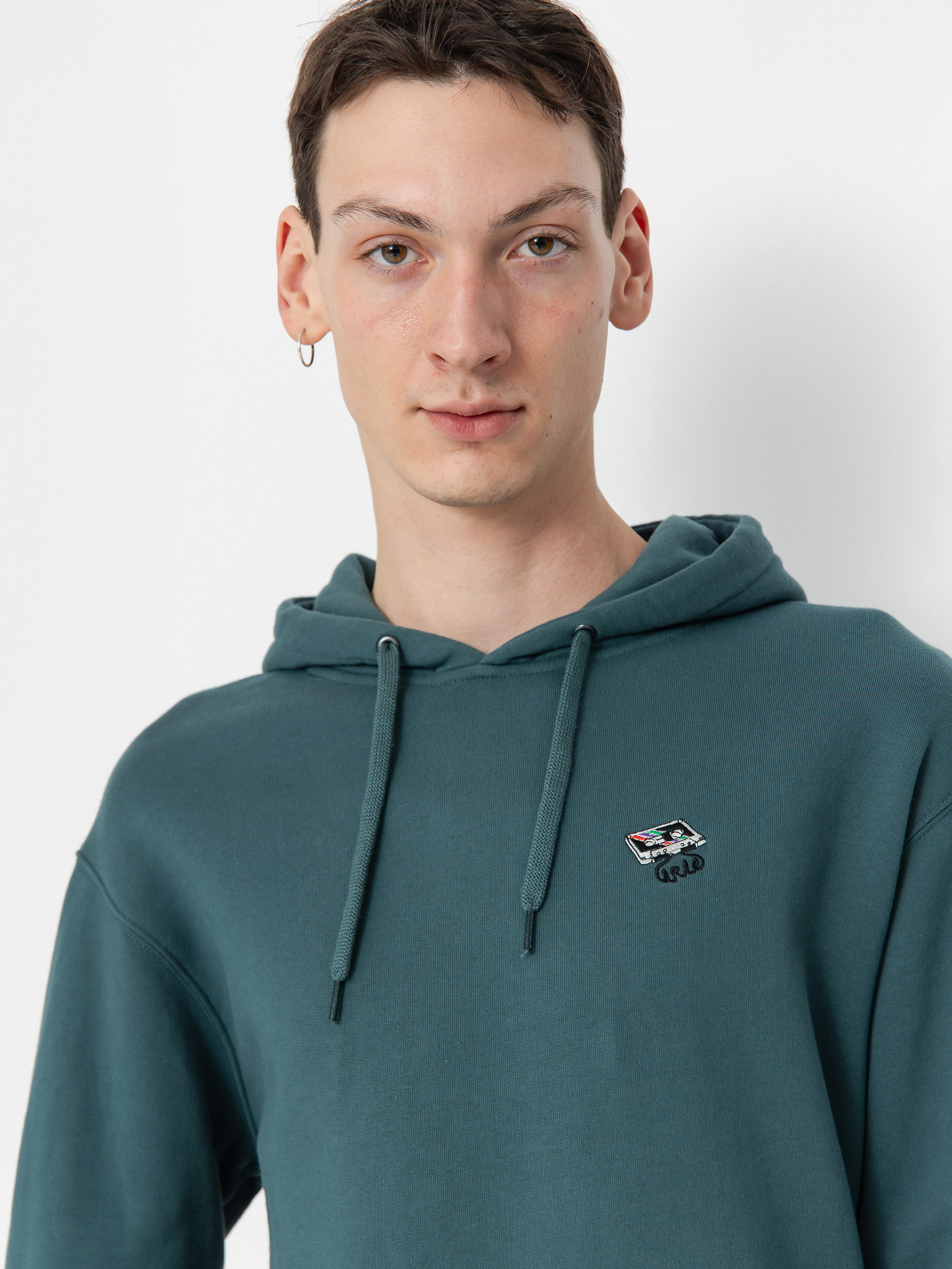 Суитшърт с качулка Iriedaily Irietape HD (cool jungle)