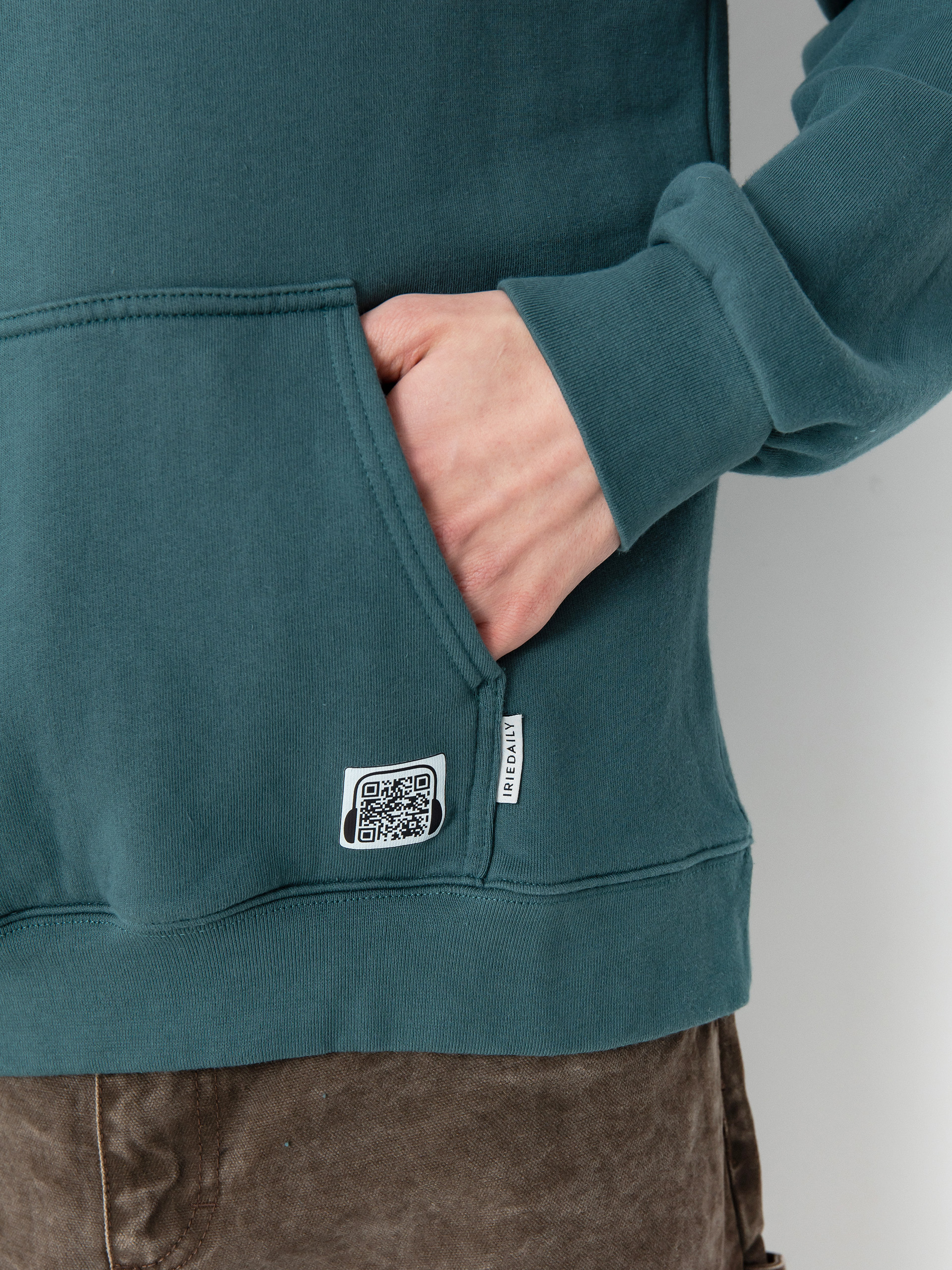 Суитшърт с качулка Iriedaily Irietape HD (cool jungle)