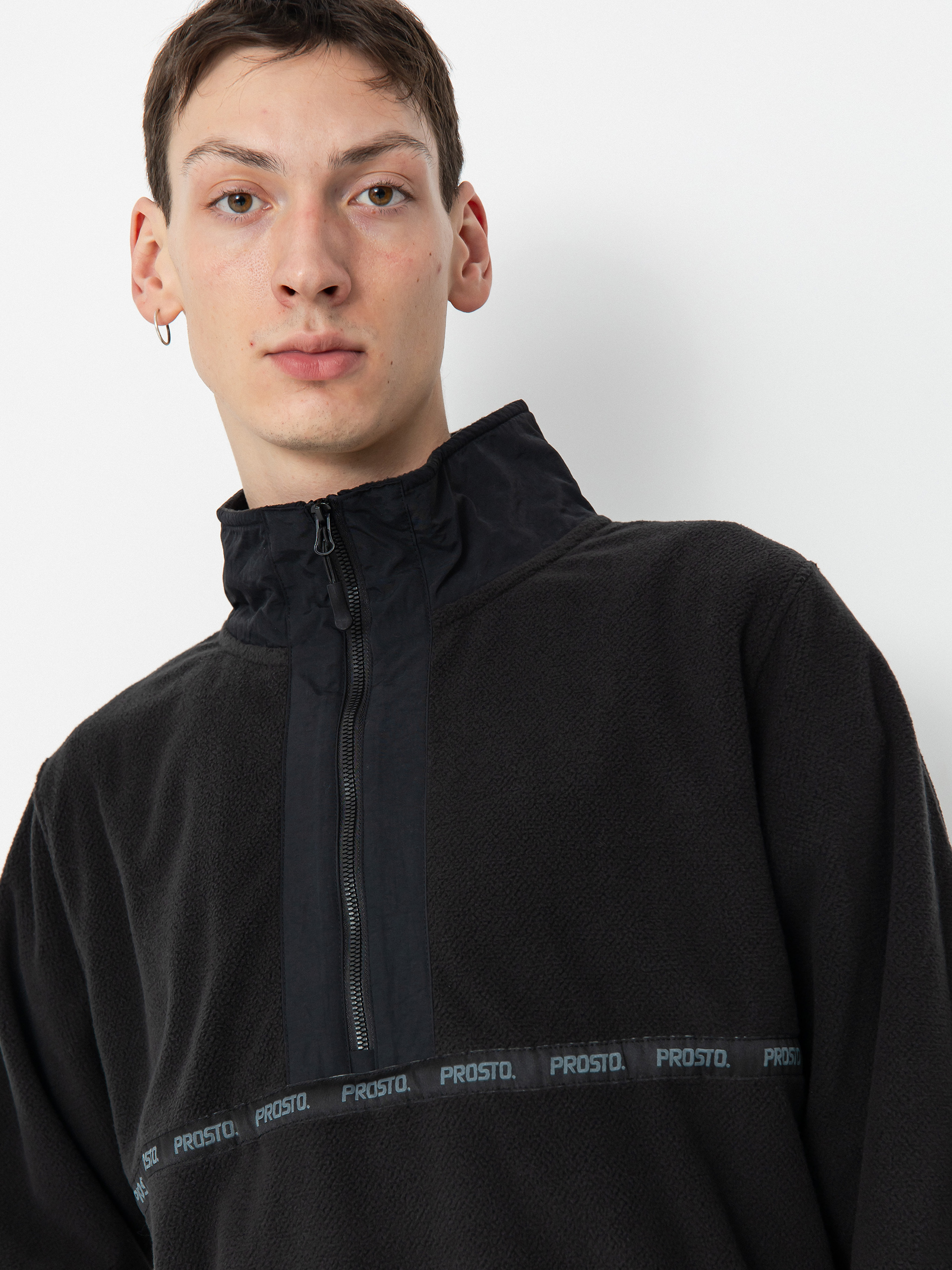 Суитшърт Prosto Nero Half Zip (black)