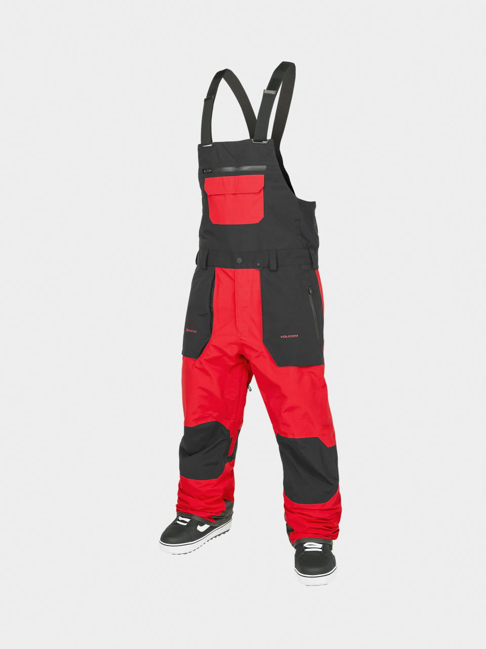 Мъжко Сноуборд панталони Volcom Rain Gore Tex Bib Overall (crimson)