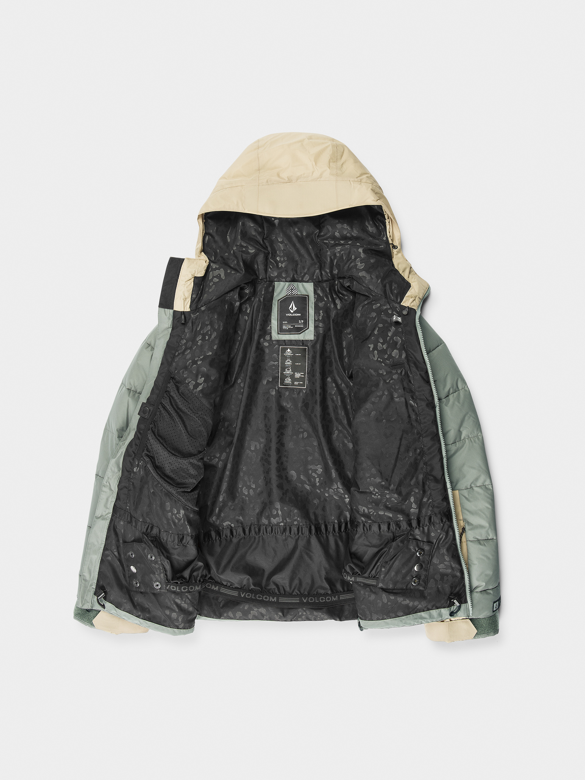 Дамска Сноуборд яке Volcom Puffleup (lichen green)