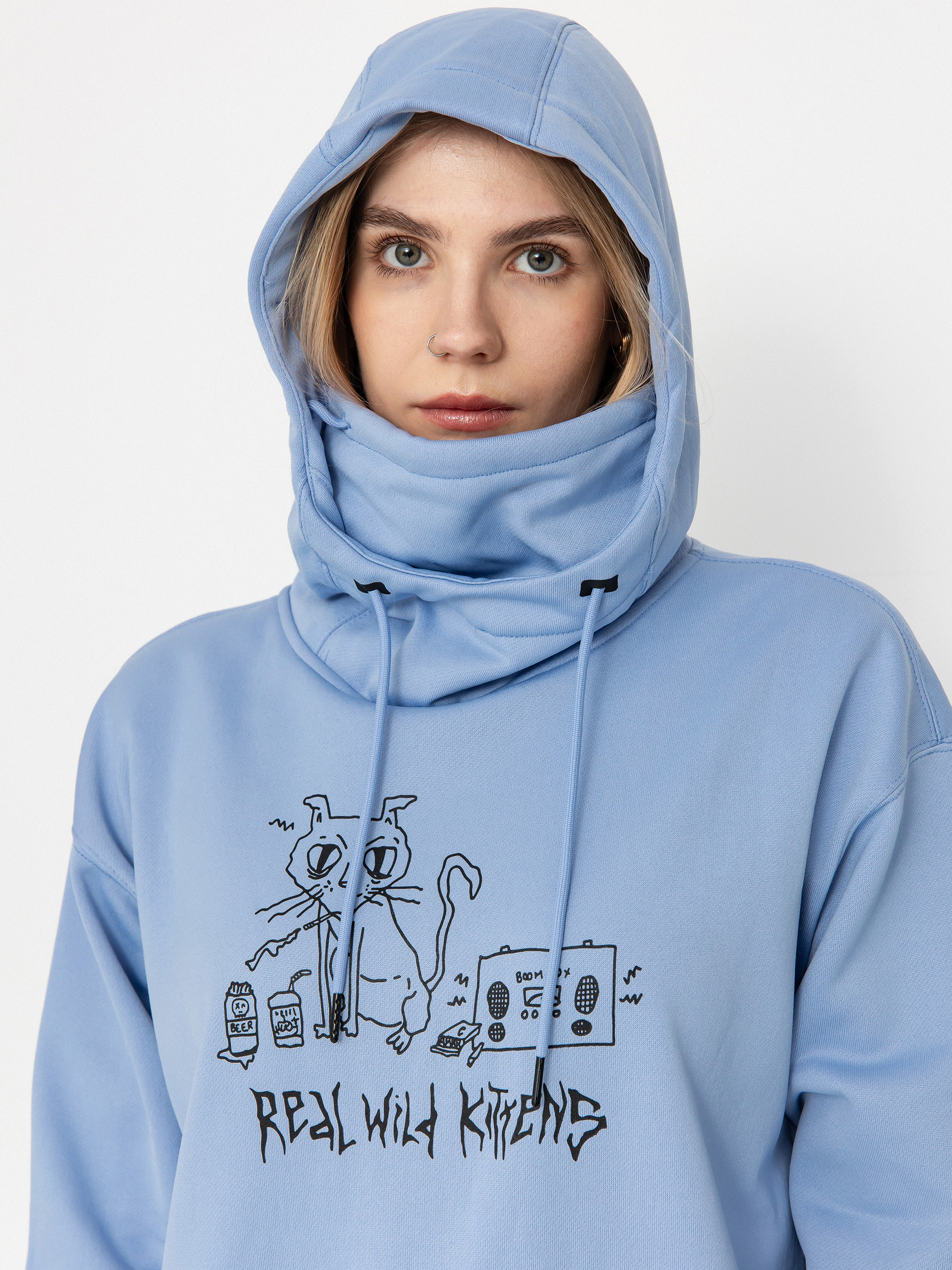 Дамска Термо суитшърт Volcom Riding Hydro HD (crystal blue)