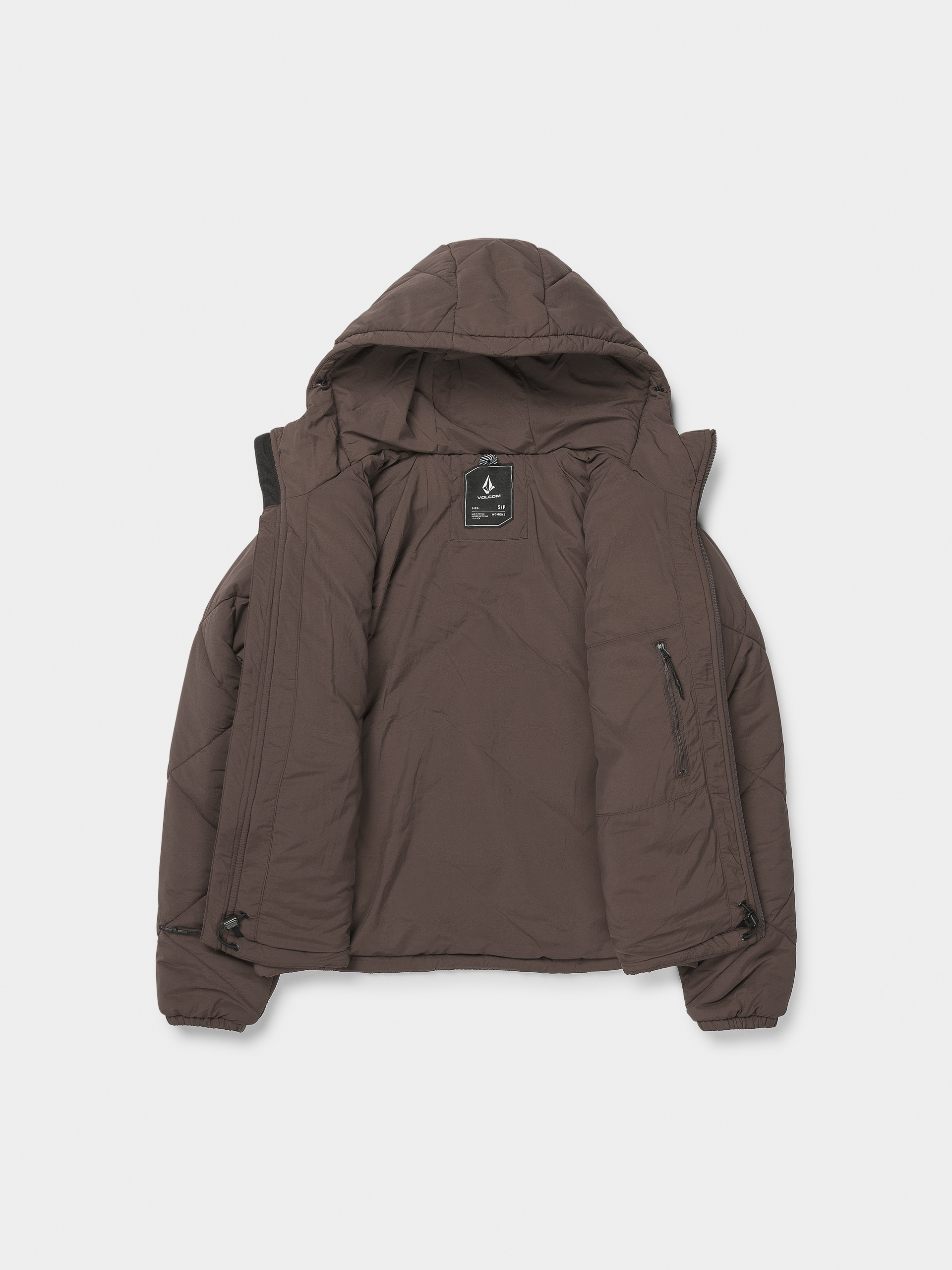 Дамска Сноуборд яке Volcom Quinn Puff (mahogany)