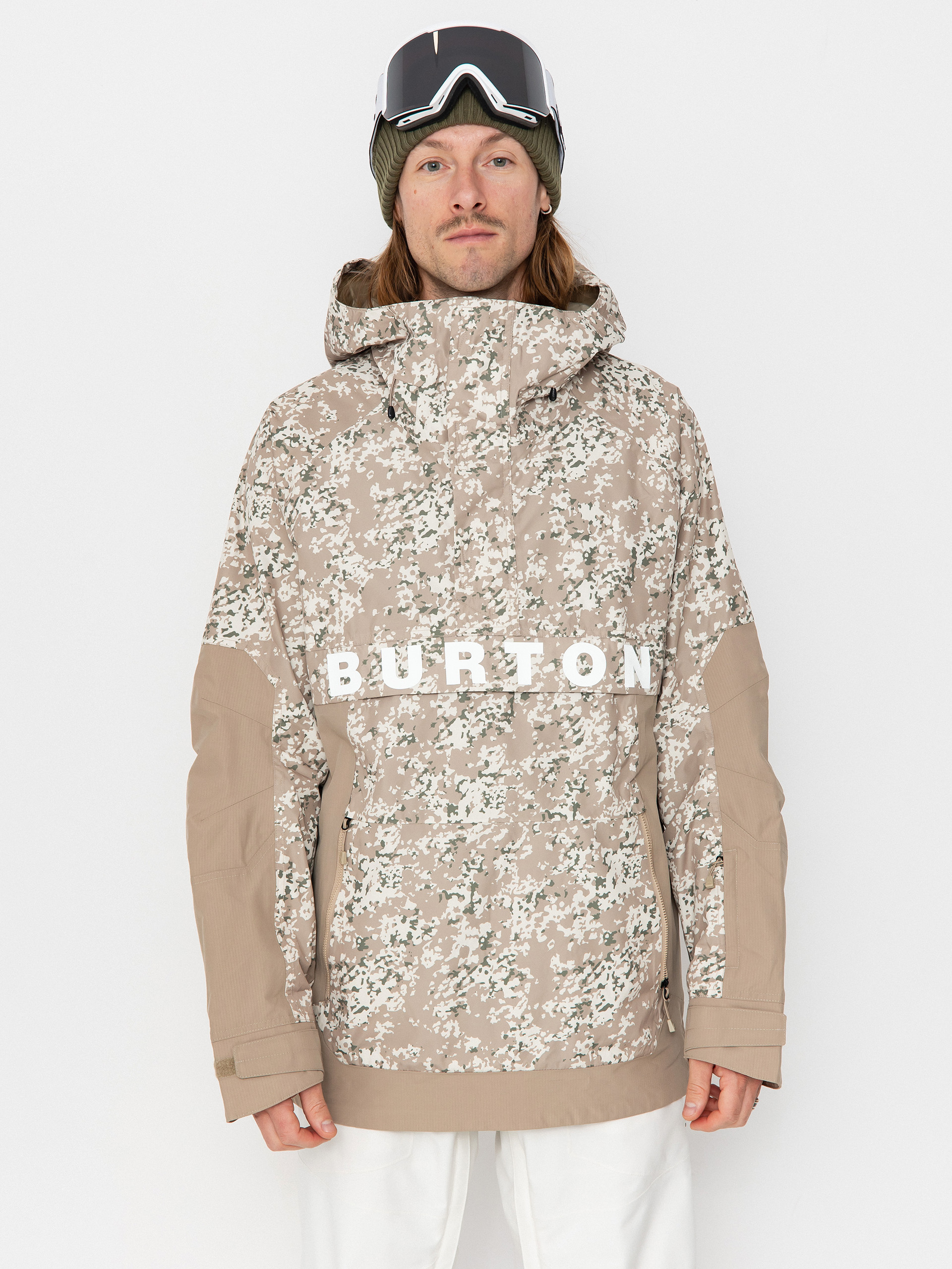 Сноуборд яке Burton Frostner Anorak (snowfall camo/summit taupe)