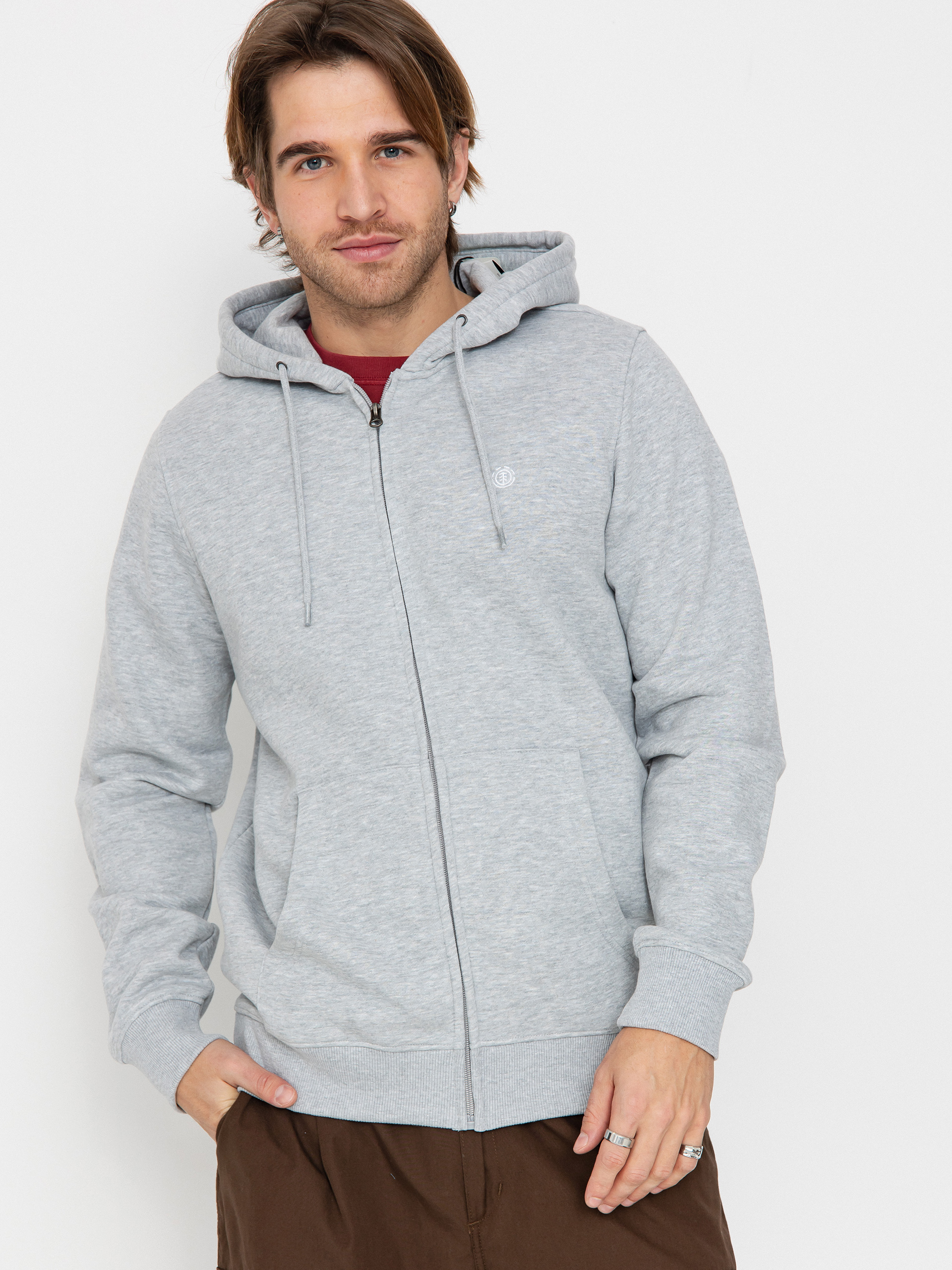 Суитшърт с качулка Element Cornell Classic ZHD (mid grey heather)