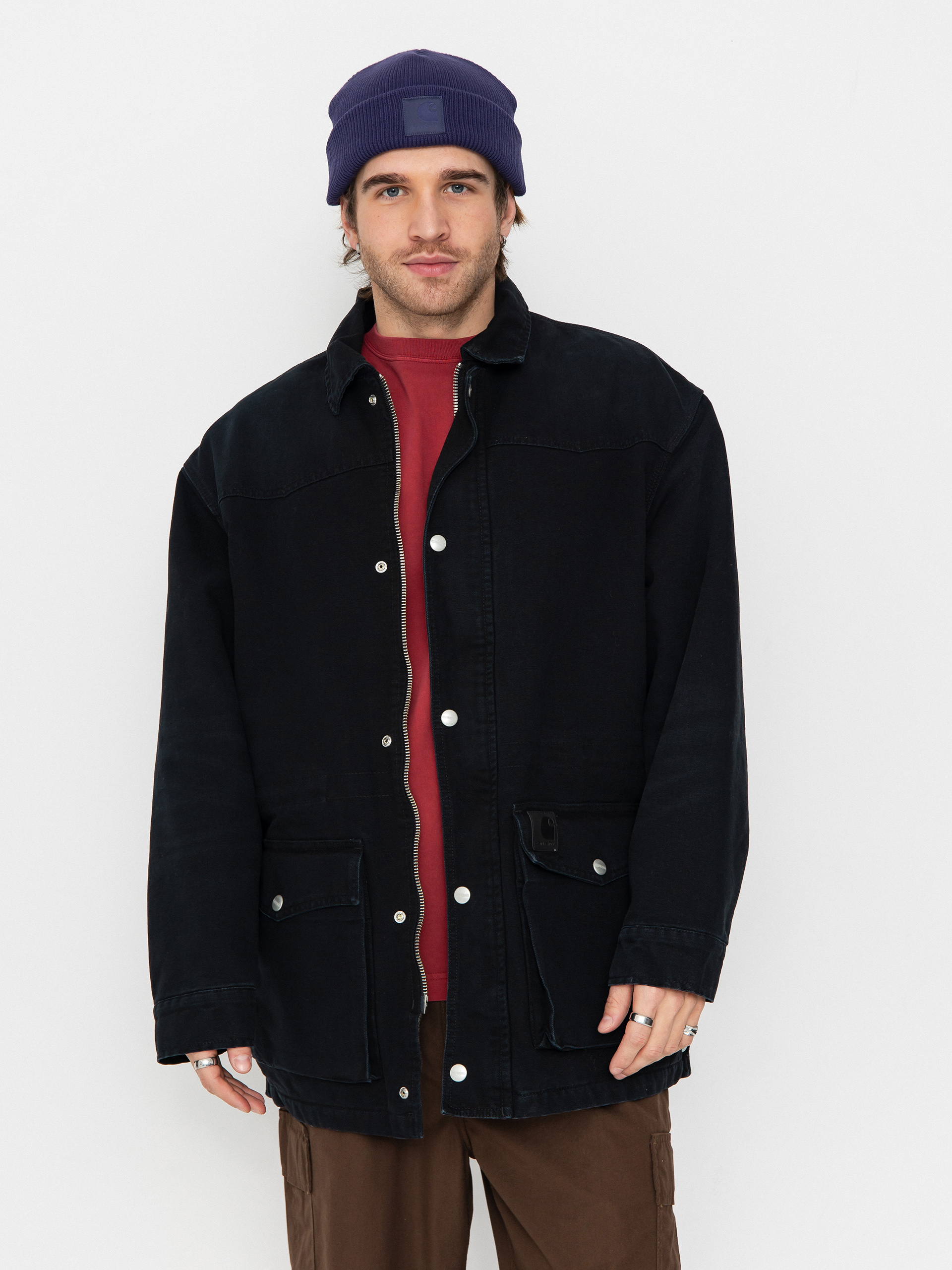 Яке Carhartt WIP OG Santa Fe Coat (black/black)