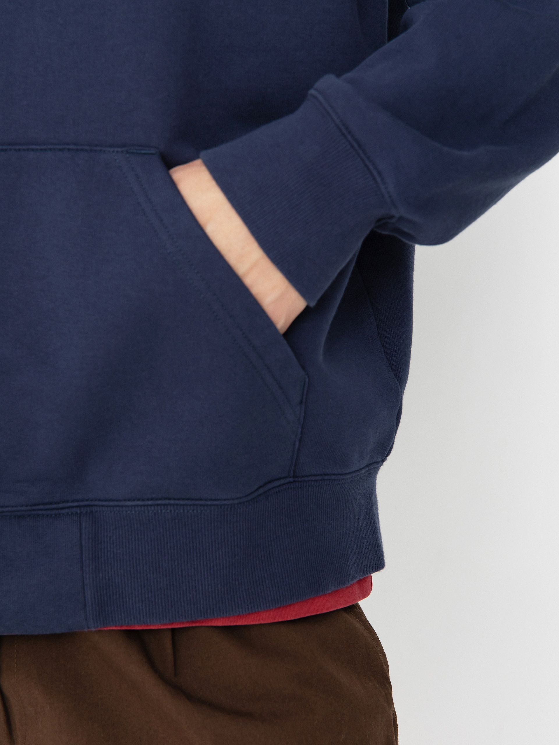 Суитшърт с качулка Carhartt WIP Runaway ZHD (blue/vermillion)
