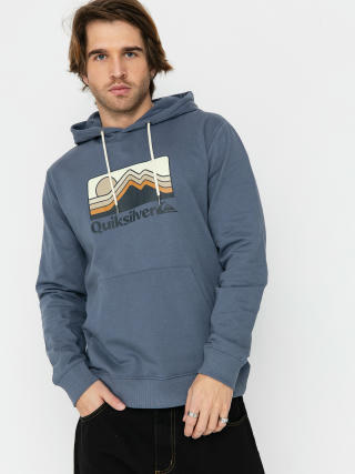 Суитшърт с качулка Quiksilver Qs Gradient Mountains HD (flint stone)