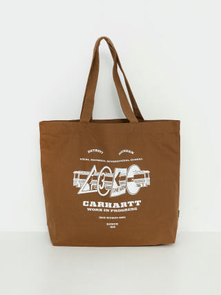 Чанта Carhartt WIP Canvas Graphic Tote (runaway print hamilton brown)