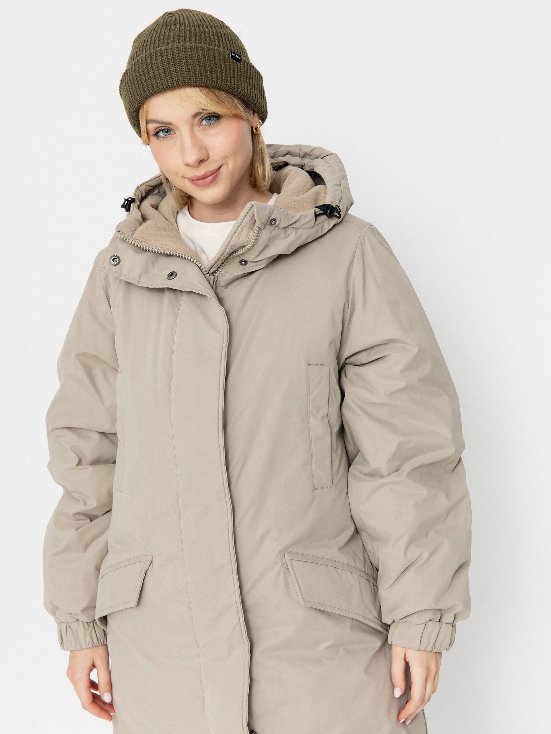 Яке Volcom Sleepi Puff Up Parka Wmn (light khaki)